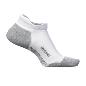 Feetures Unisex Elite Max Cushion No Show Tab White Low Cut