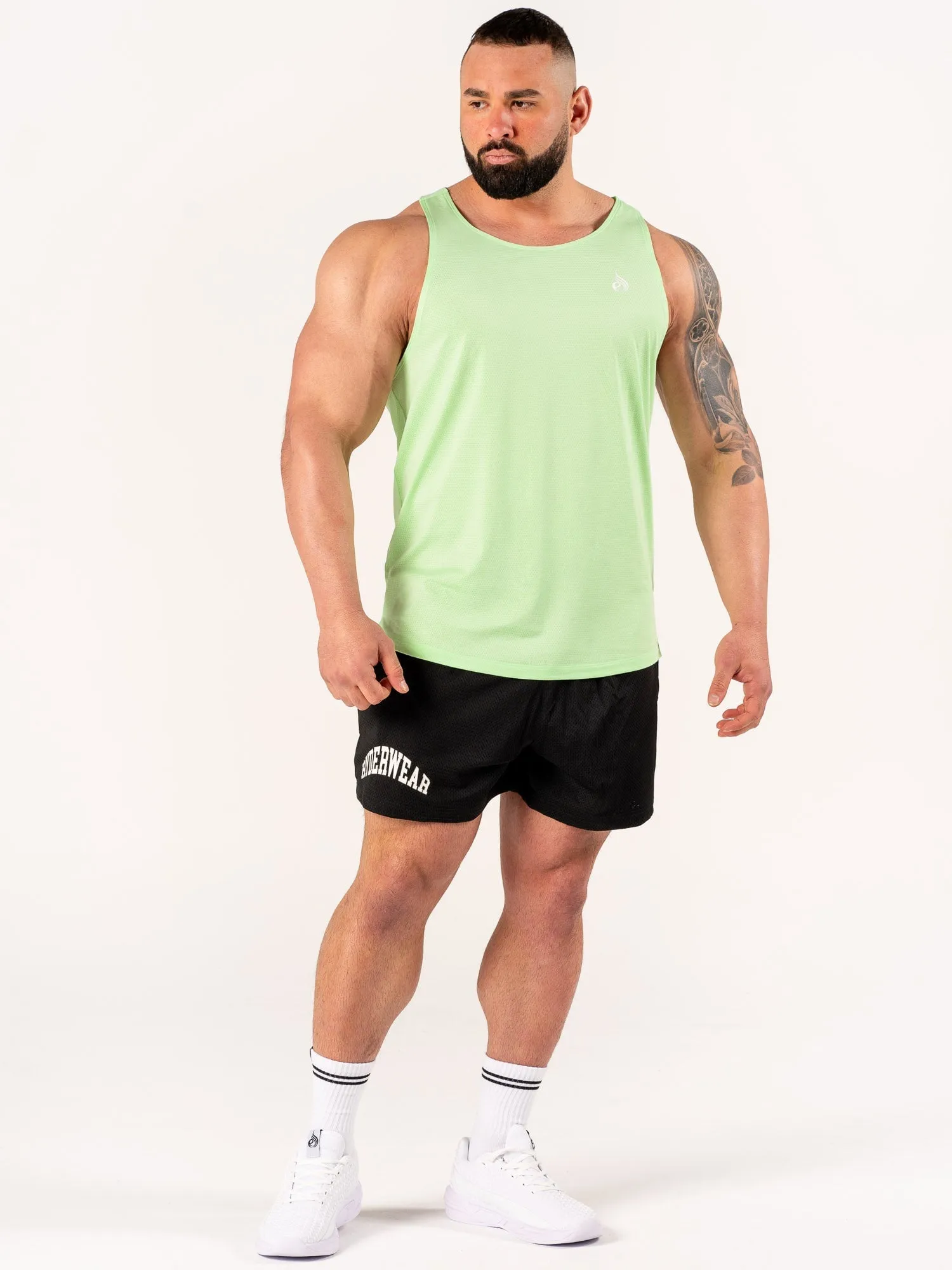 Flex Active Tank - Lime Marl sunny vitality