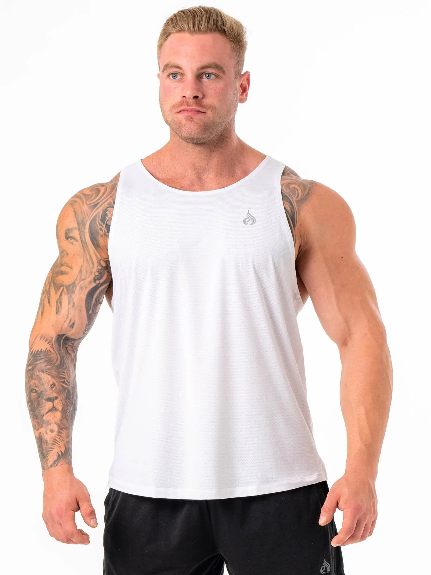 Flex Active Tank - White free stretch