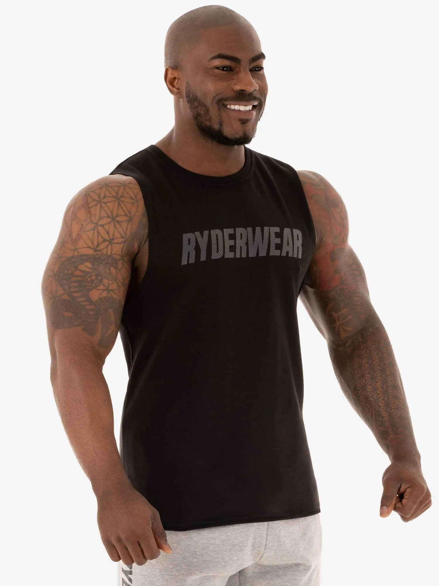 Flex Fleece Tank - Black sports style