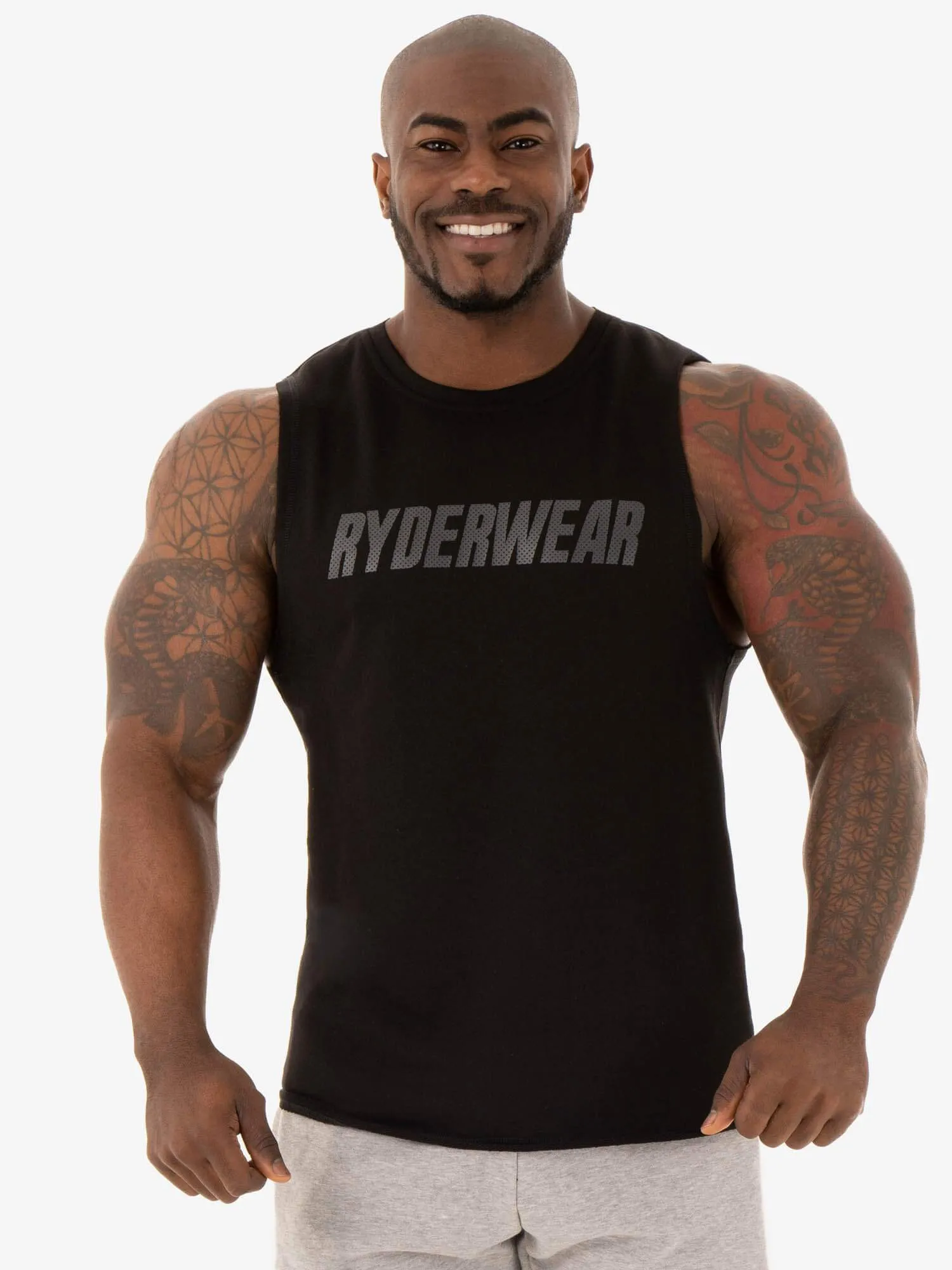 Flex Fleece Tank - Black confident show