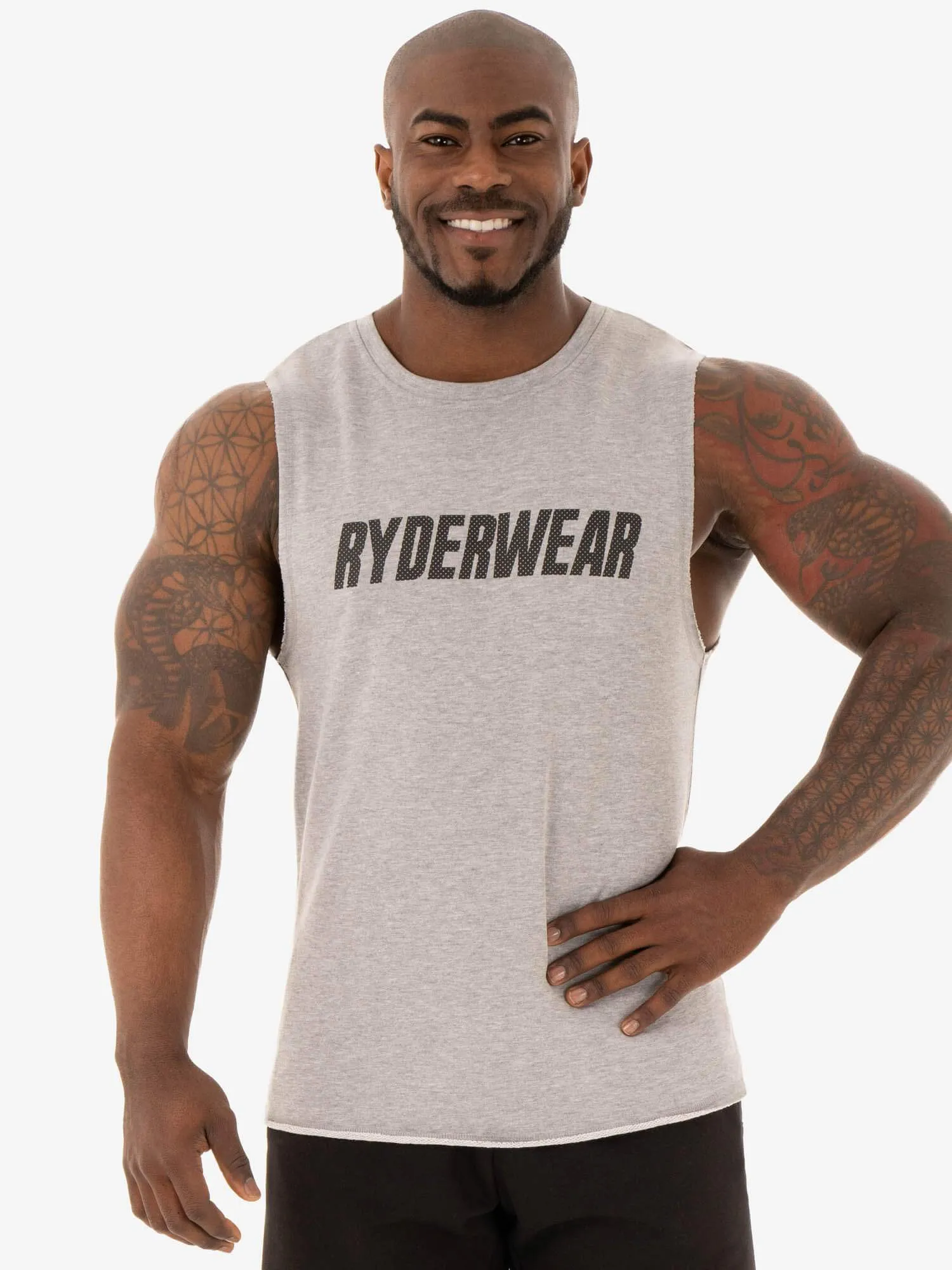 Flex Fleece Tank - Grey Marl sunny vitality