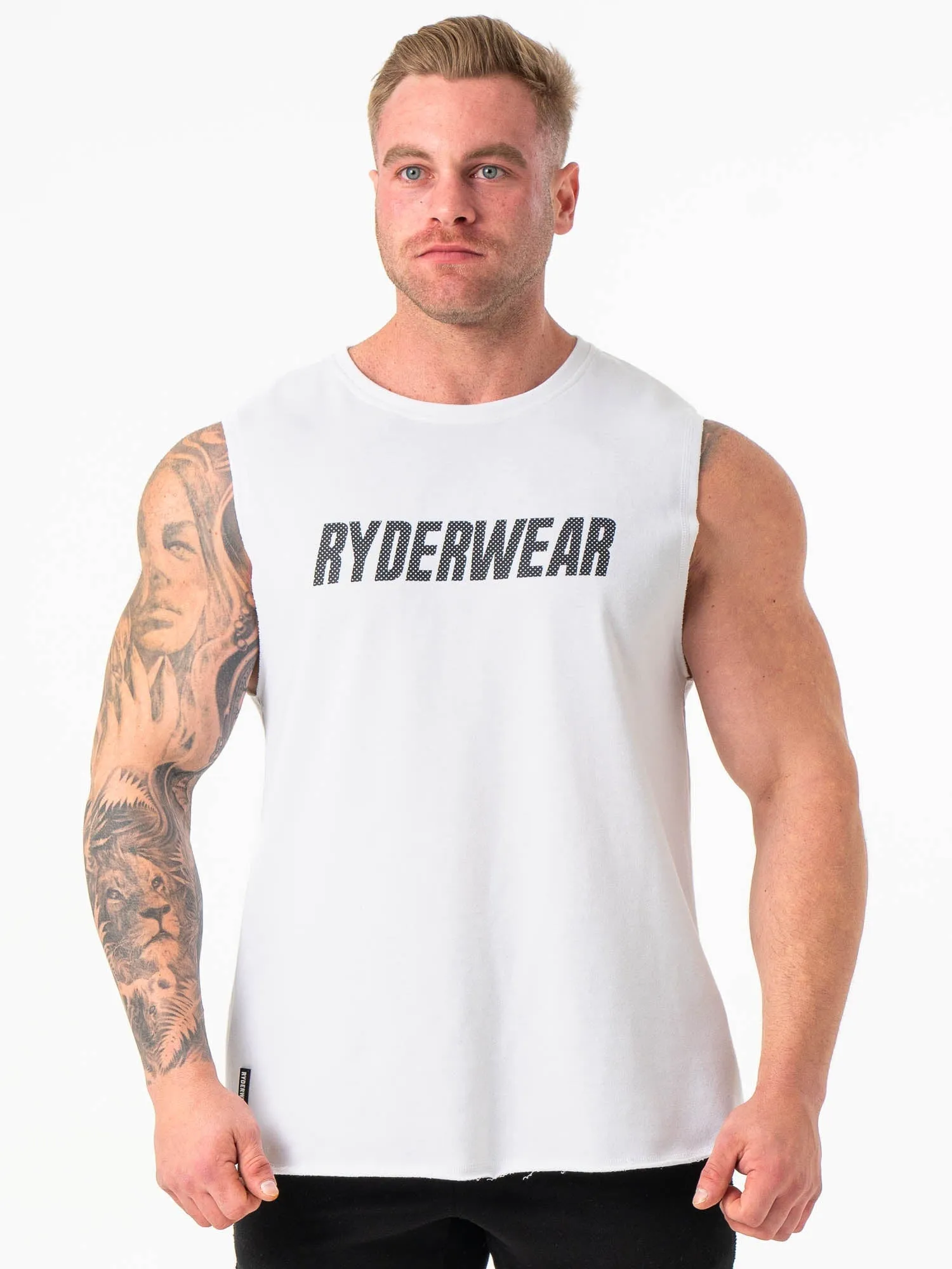 Flex Fleece Tank - White unrestricted feel