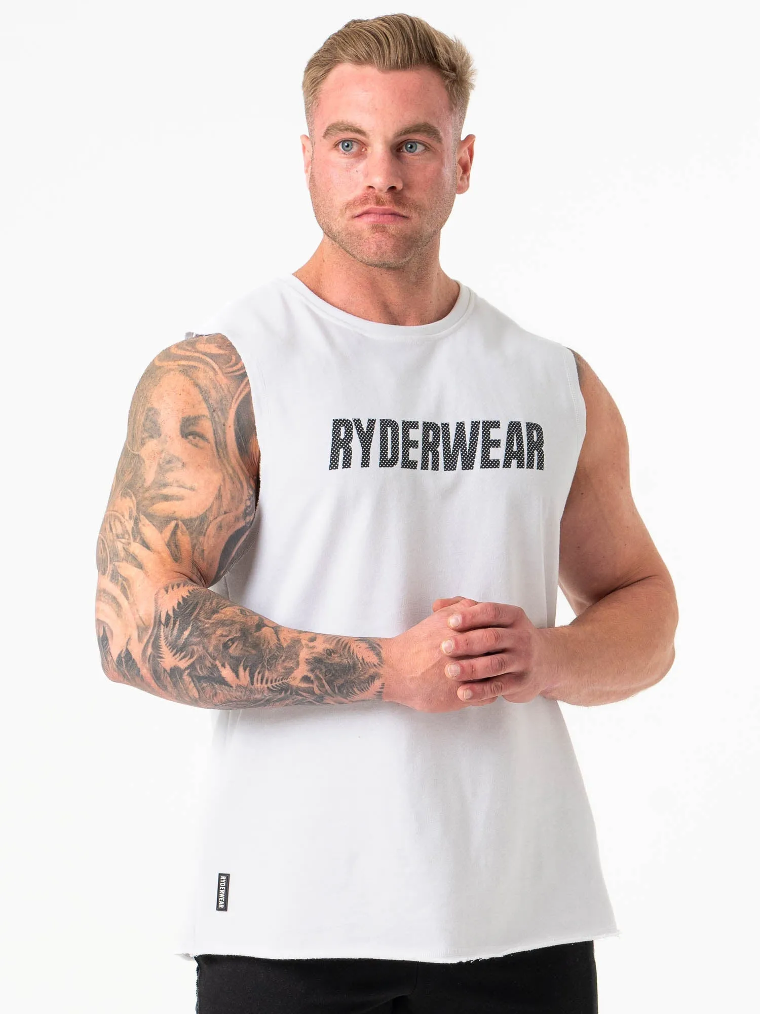 Flex Fleece Tank - White minimalist trend