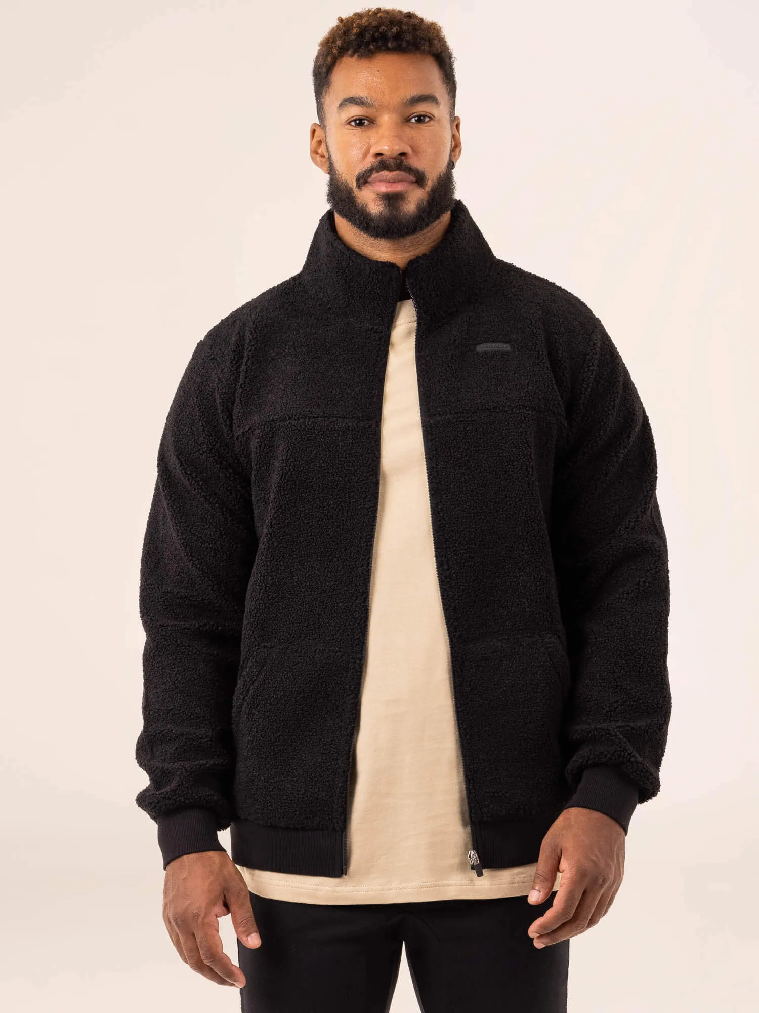 Flex Polar Fleece Jacket - Black soft texture