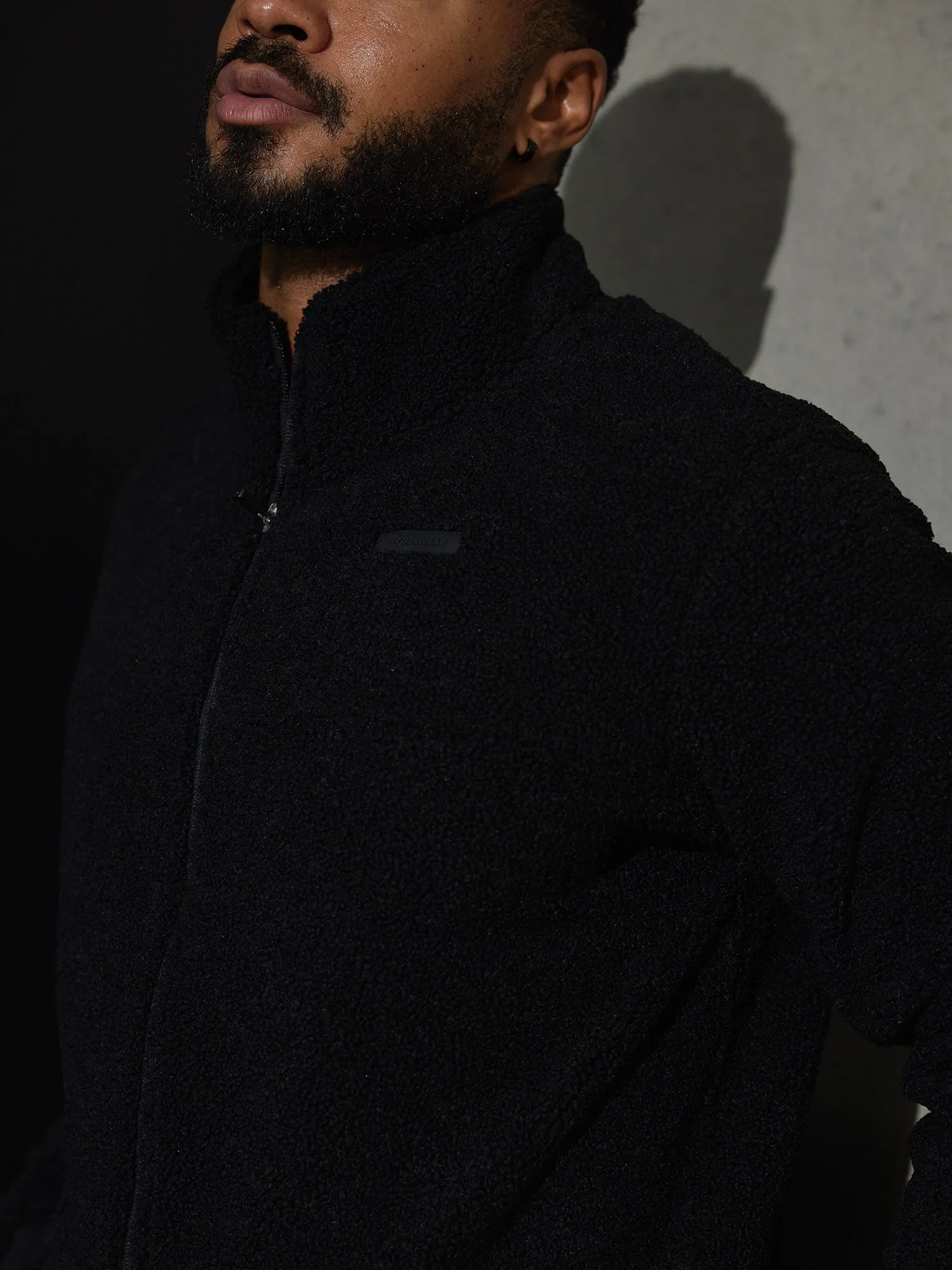 Flex Polar Fleece Jacket - Black fashion statement