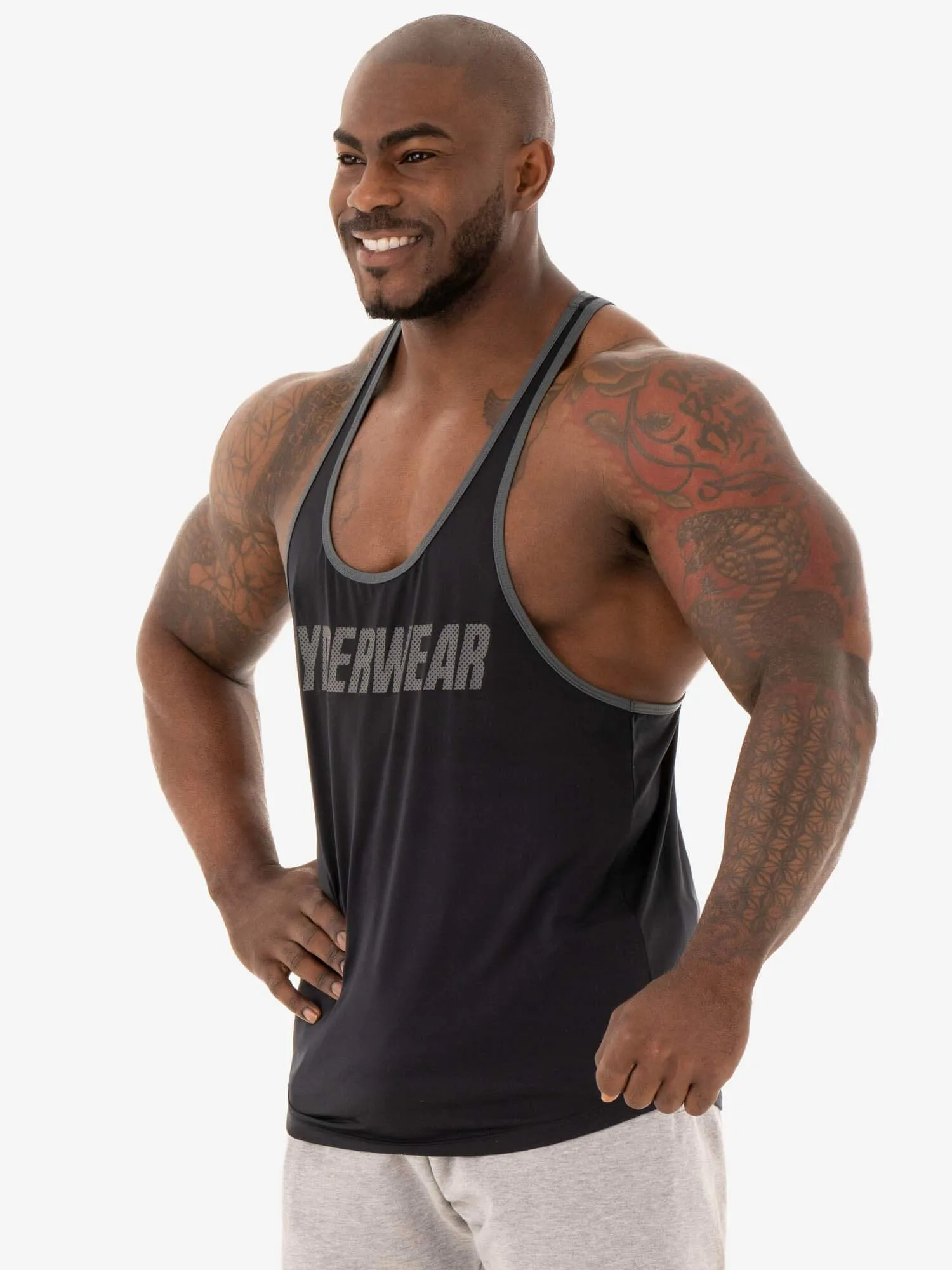 Flex Stringer T-Back - Black flexible design