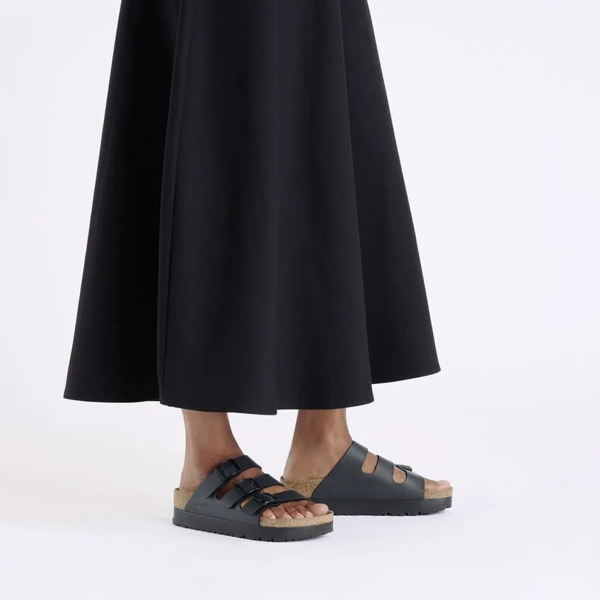 Florida Platform Vegan in Black from Birkenstock Wind Trail