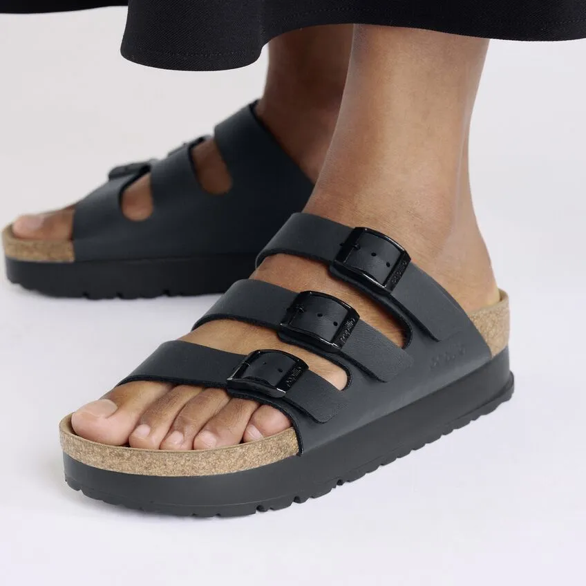 Florida Platform Vegan in Black from Birkenstock Lazy Mood