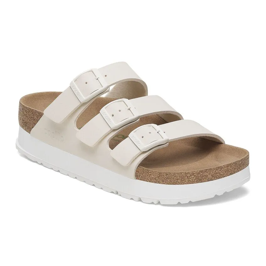 Florida Platform Vegan in Eggshell from Birkenstock City Pulse