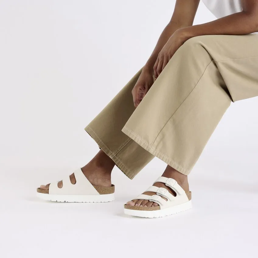 Florida Platform Vegan in Eggshell from Birkenstock Ocean Calm