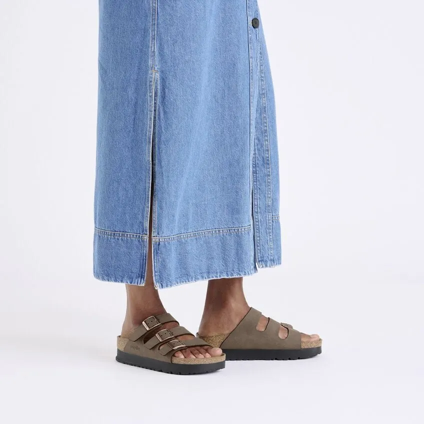 Florida Platform Vegan in Mocha from Birkenstock Cool Motion