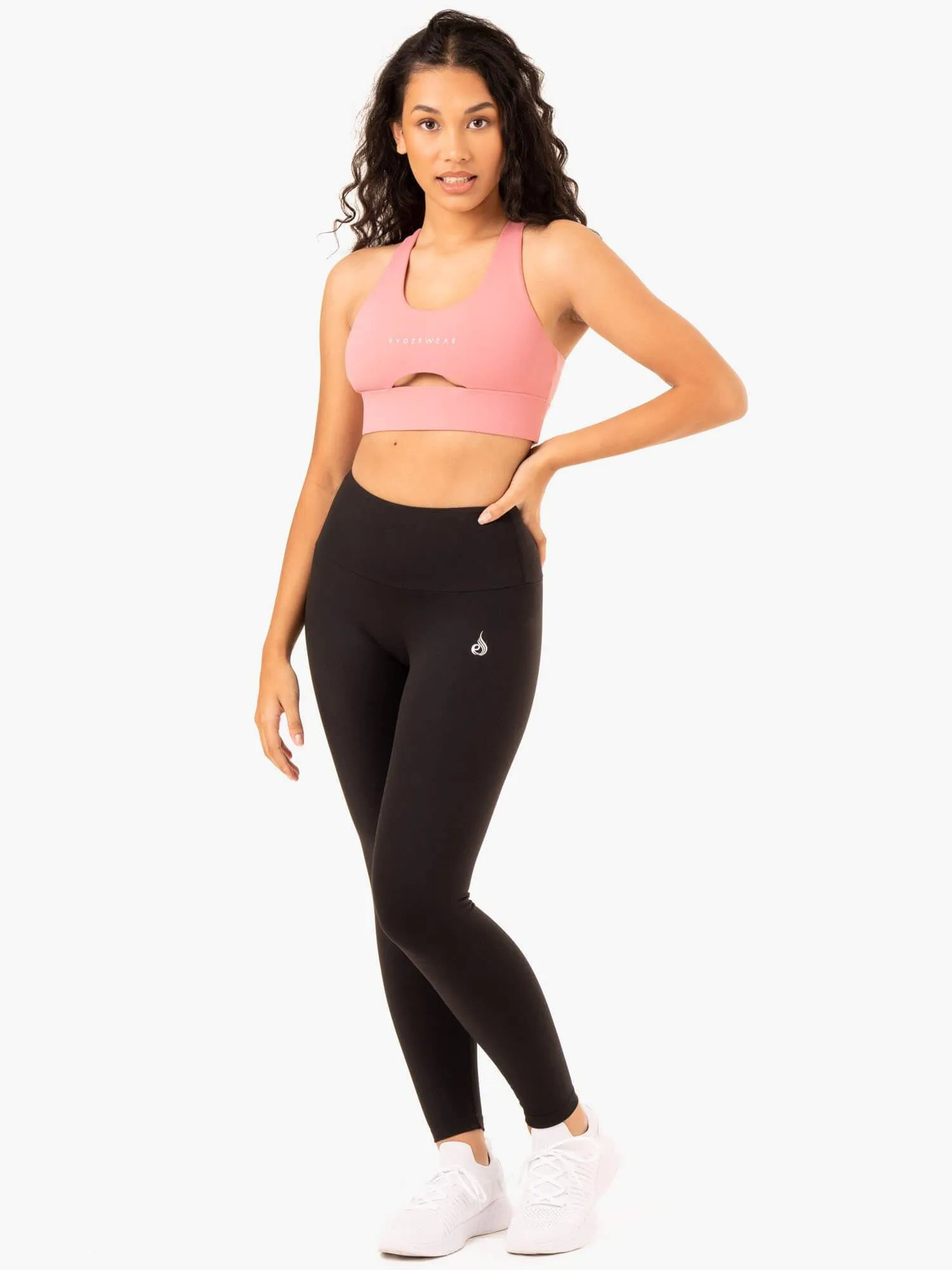 Focus Contour Sports Bra - Blush Pink Breath Heat