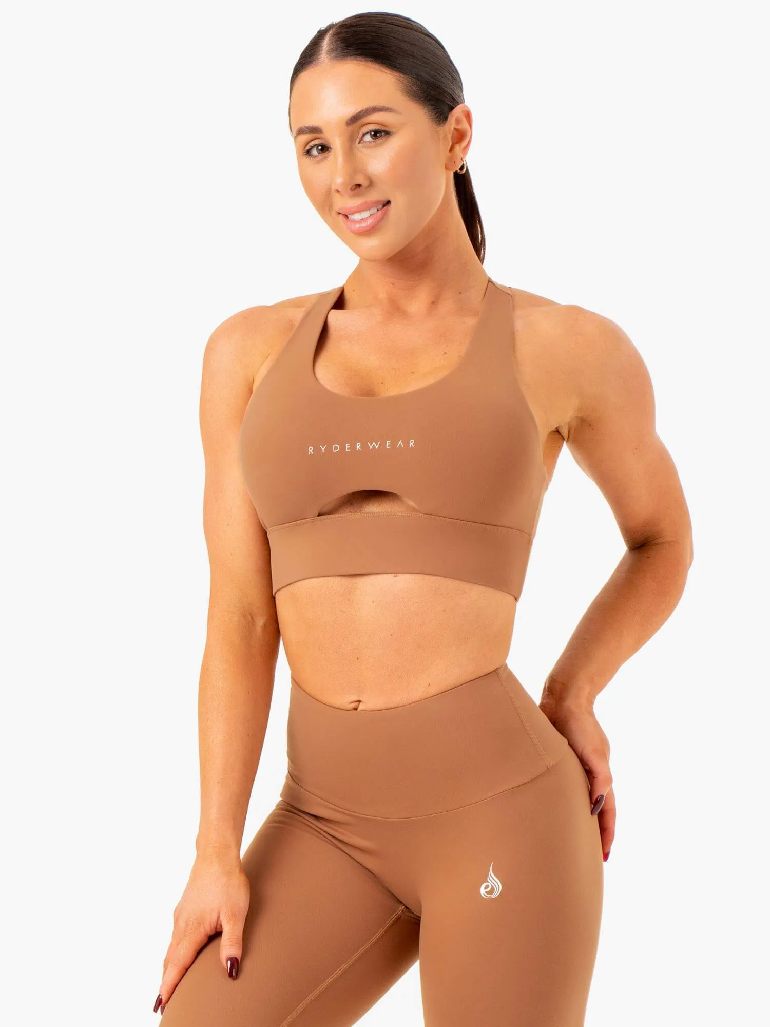 Focus Contour Sports Bra - Mocha Strong Wrap