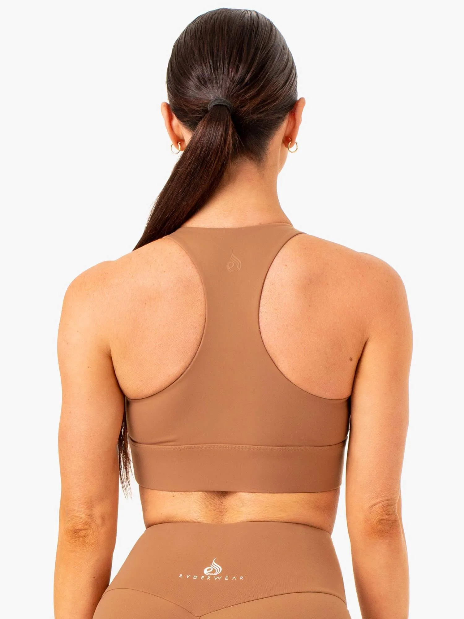 Focus Contour Sports Bra - Mocha Performance Wear