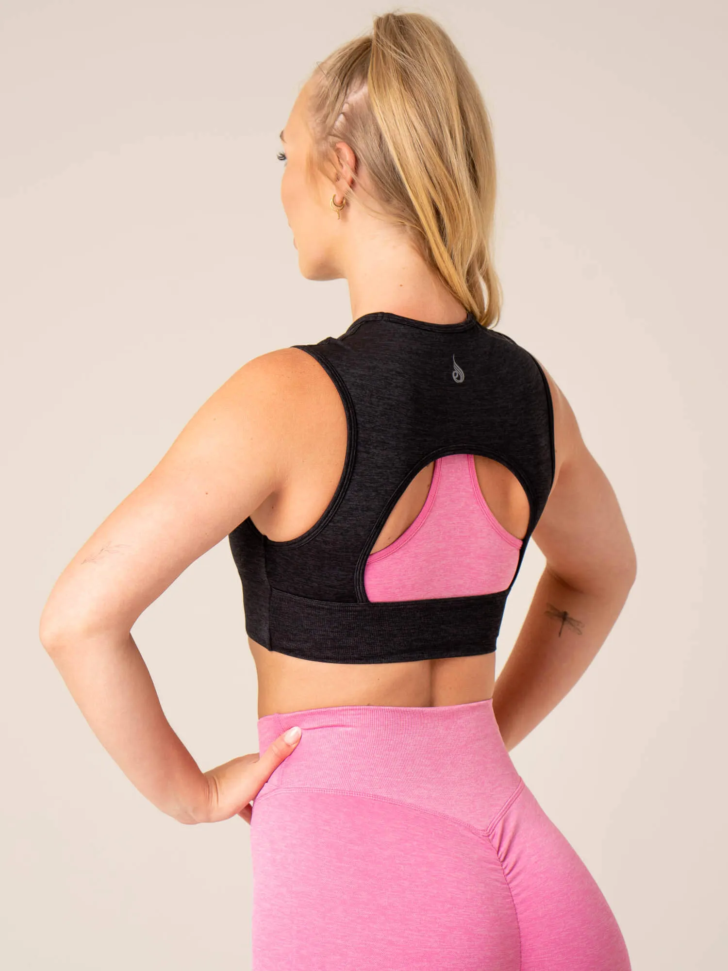 Focus Seamless Tank - Black Marl fresh feeling