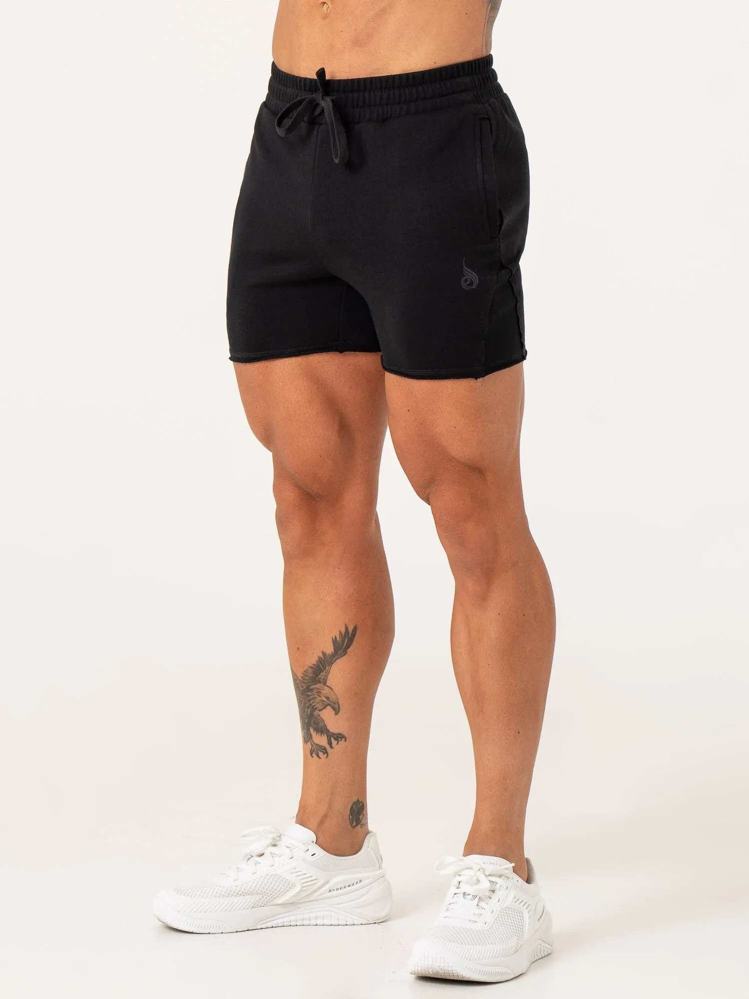 Force 5" Track Shorts - Black unisex design