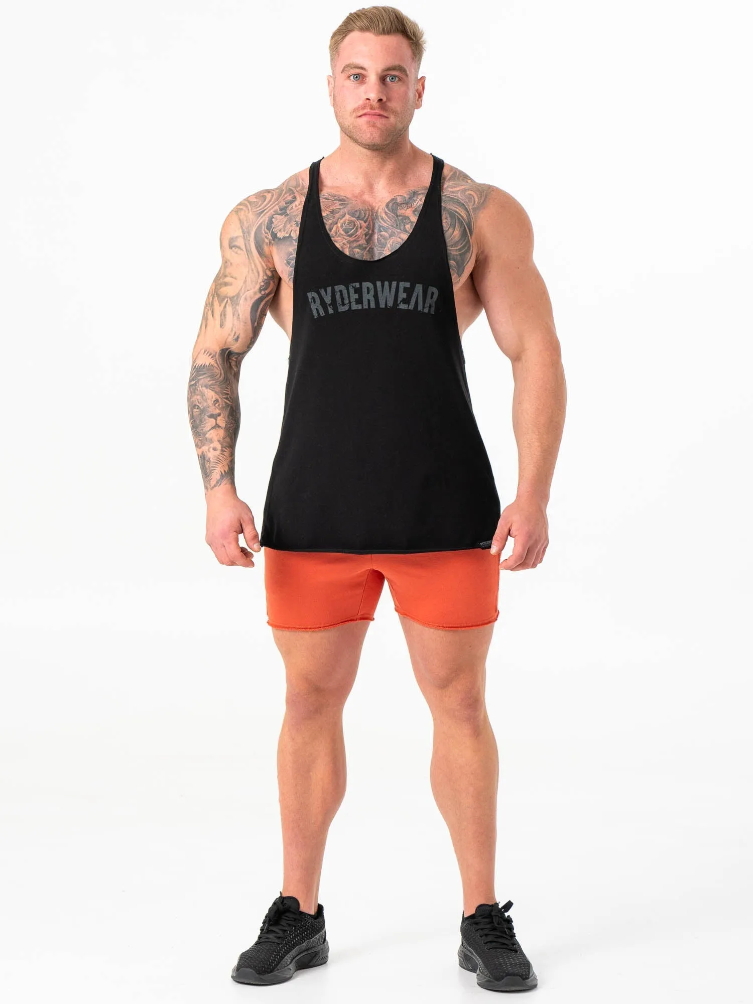 Force 5" Track Shorts - Terracotta training session