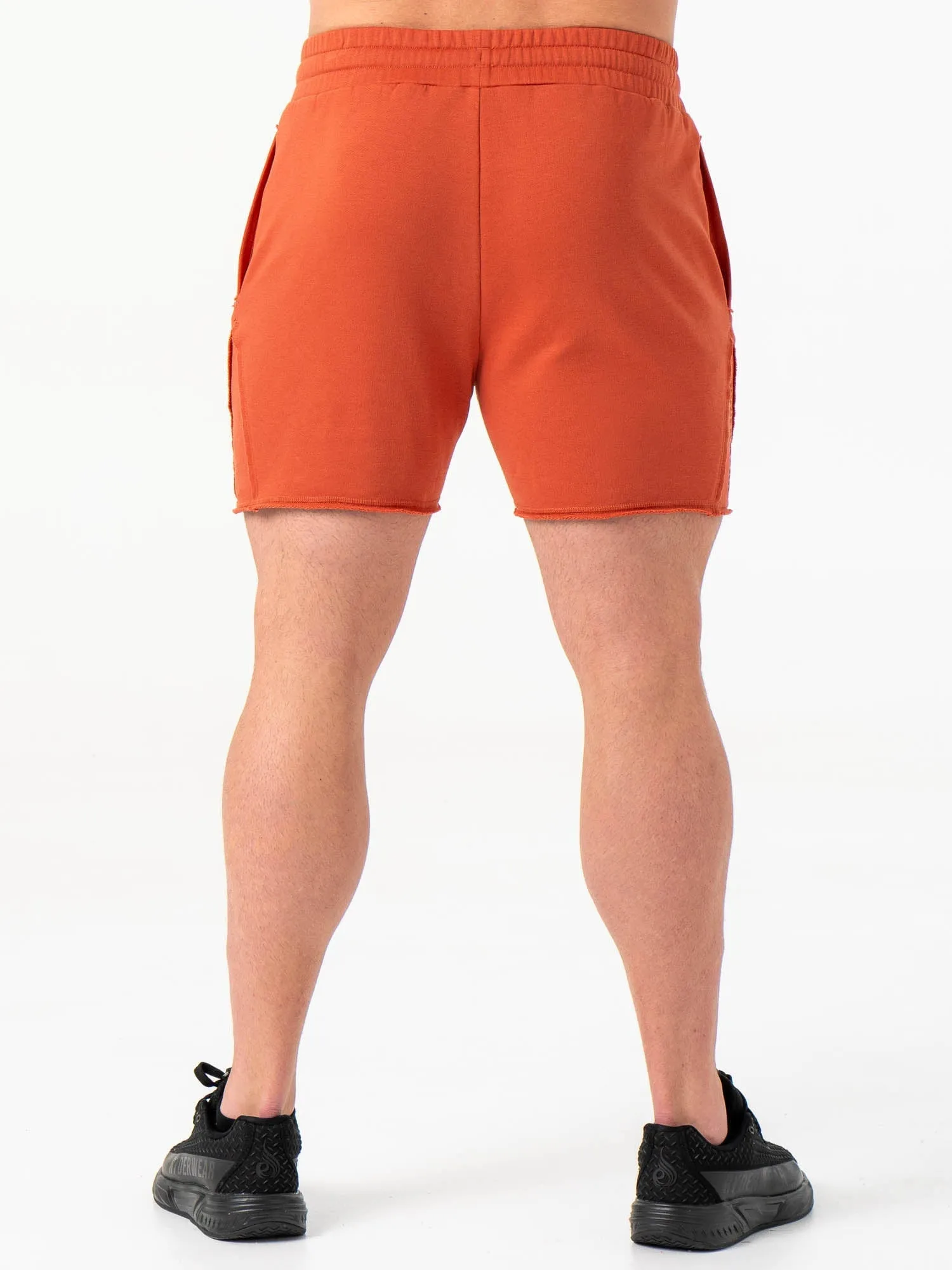 Force 5" Track Shorts - Terracotta training session