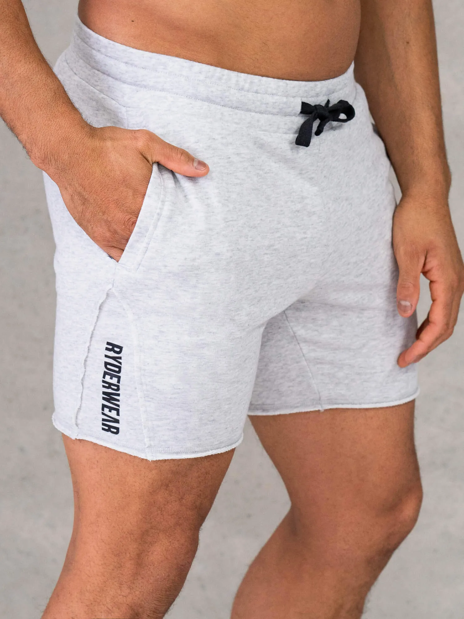 Force 6" Track Short - Chalk Grey Marl beachwear