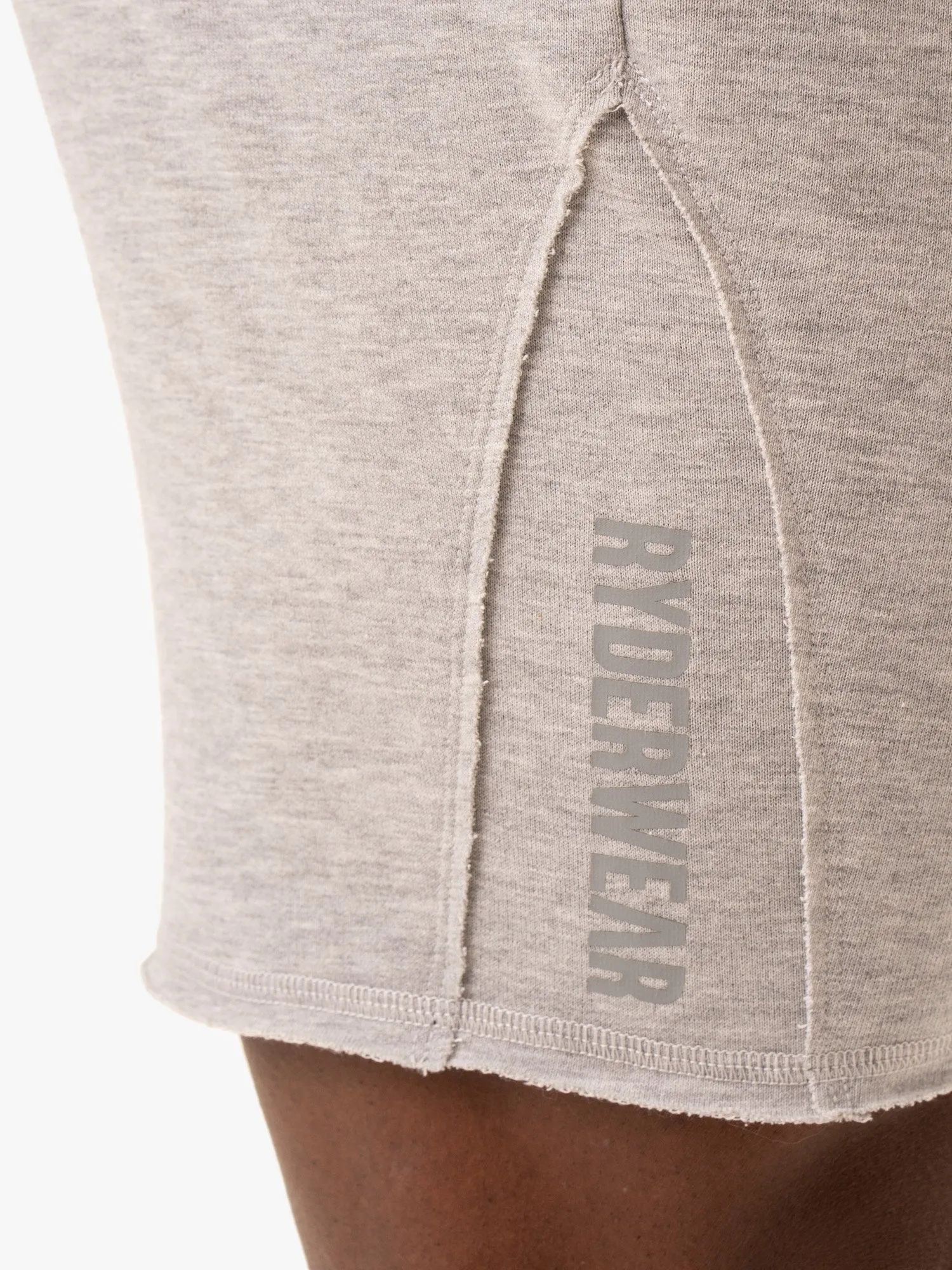Force 6" Track Short - Grey Marl breathable mesh