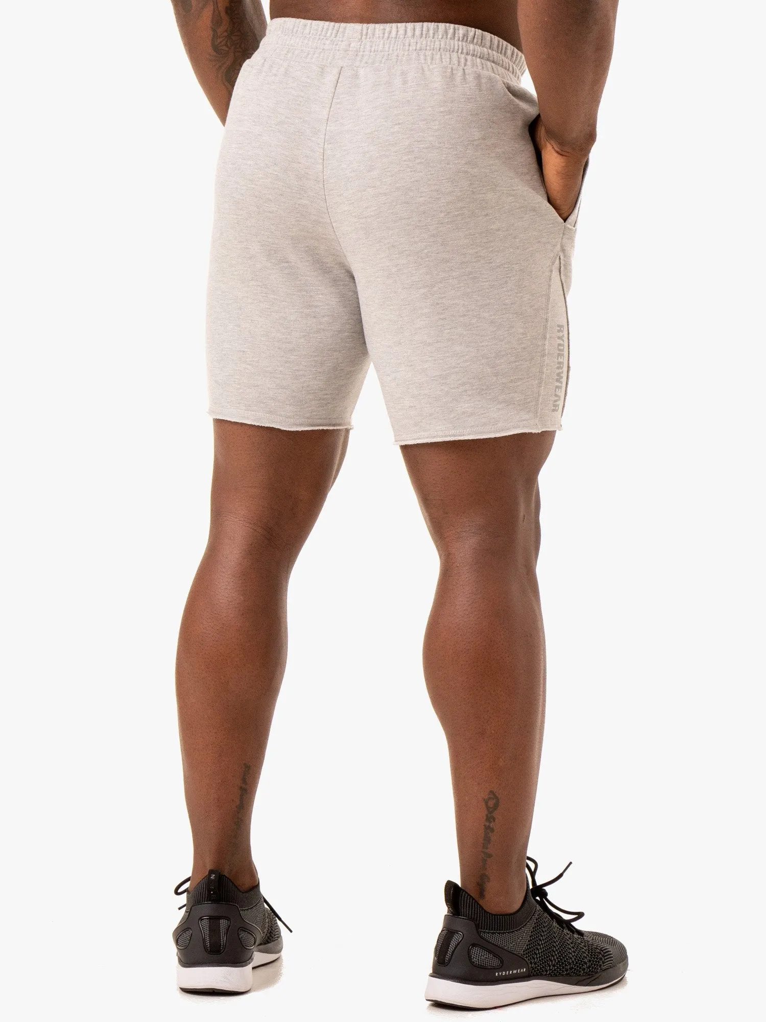 Force 6" Track Short - Grey Marl sweat resistant