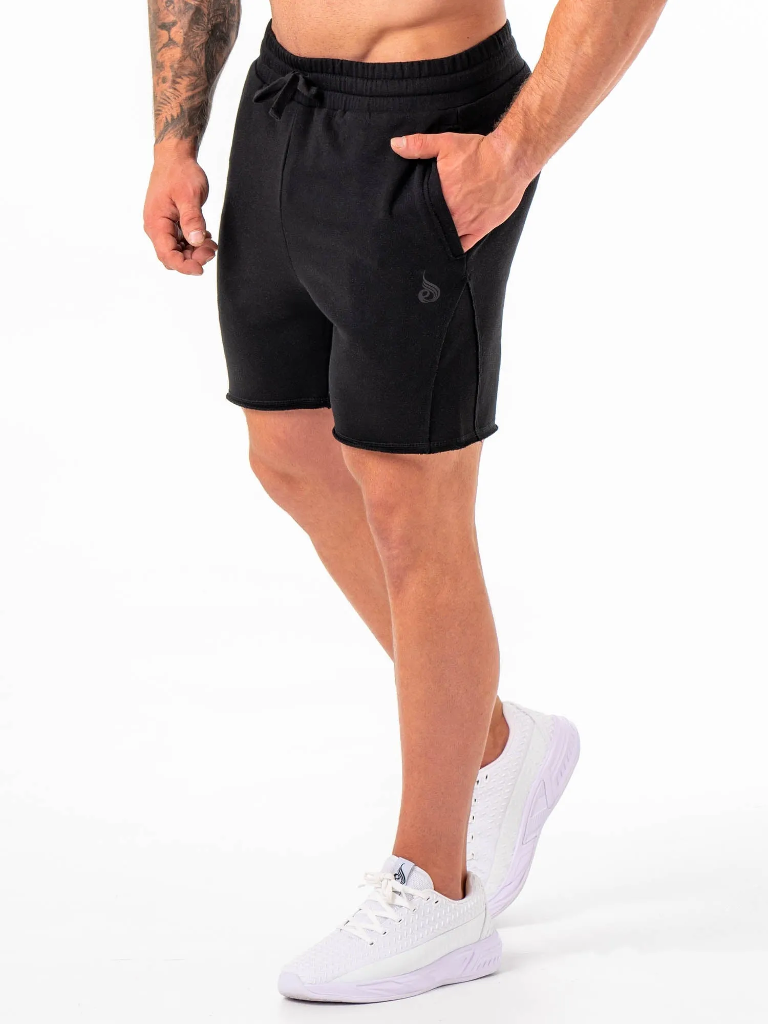 Force 6" Track Shorts - Black performance wear
