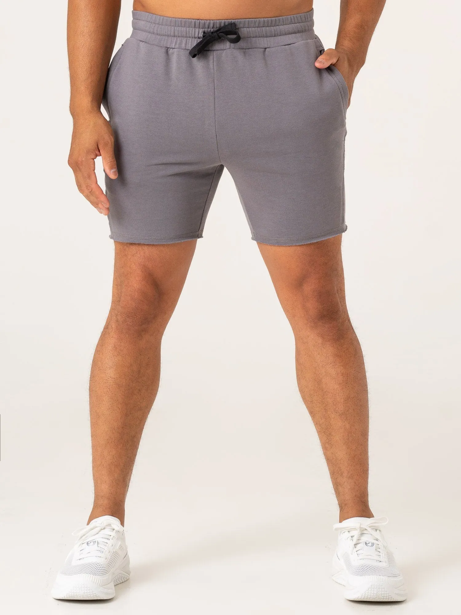 Force 6" Track Shorts - Charcoal workout wear