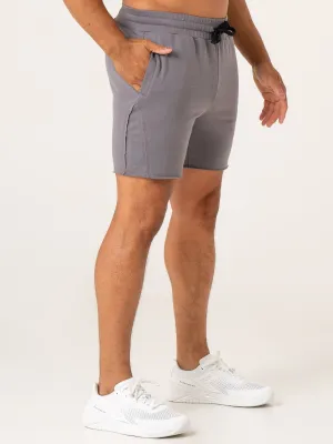 Force 6" Track Shorts - Charcoal stretch fit