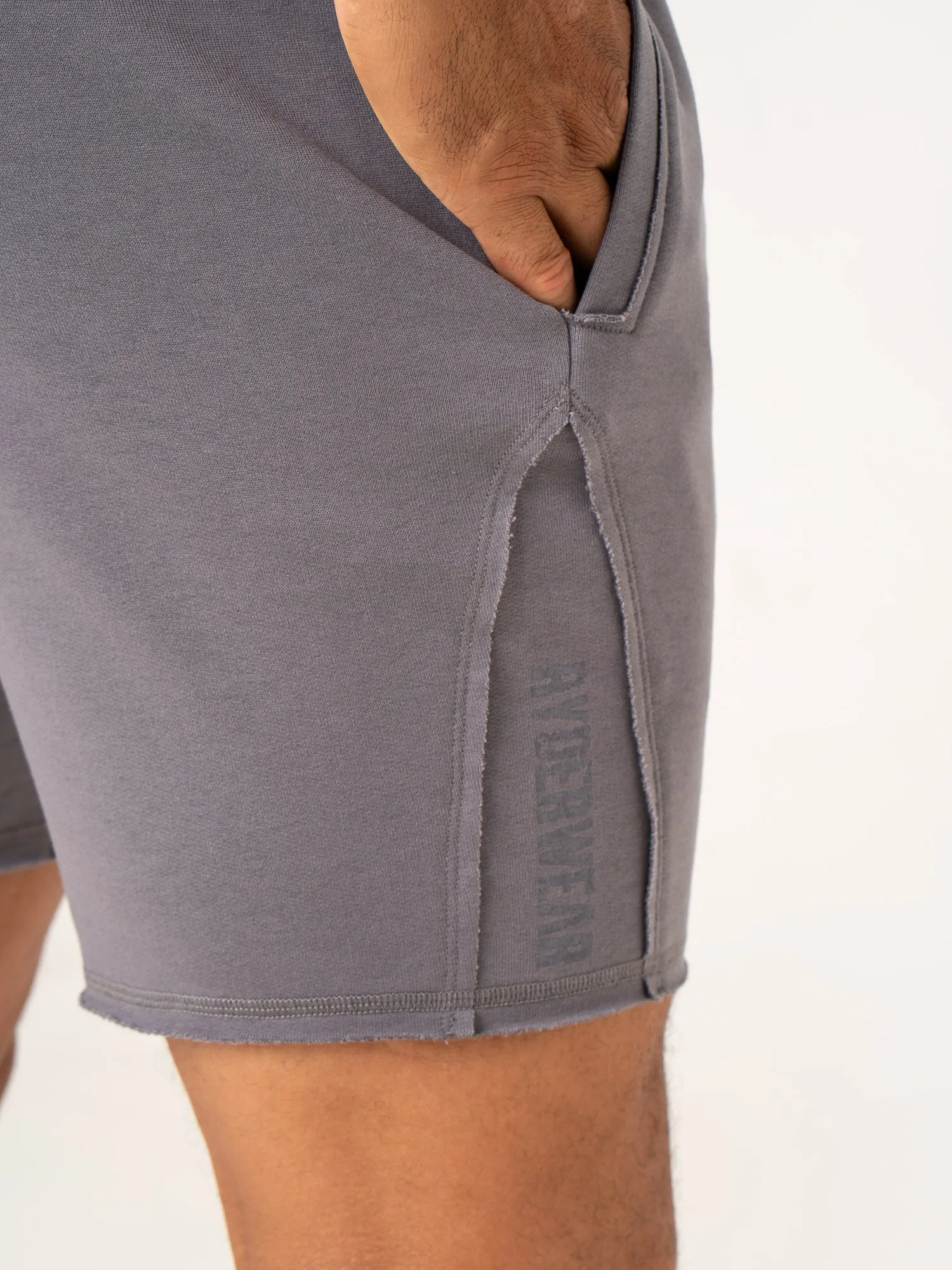 Force 6" Track Shorts - Charcoal compression zone