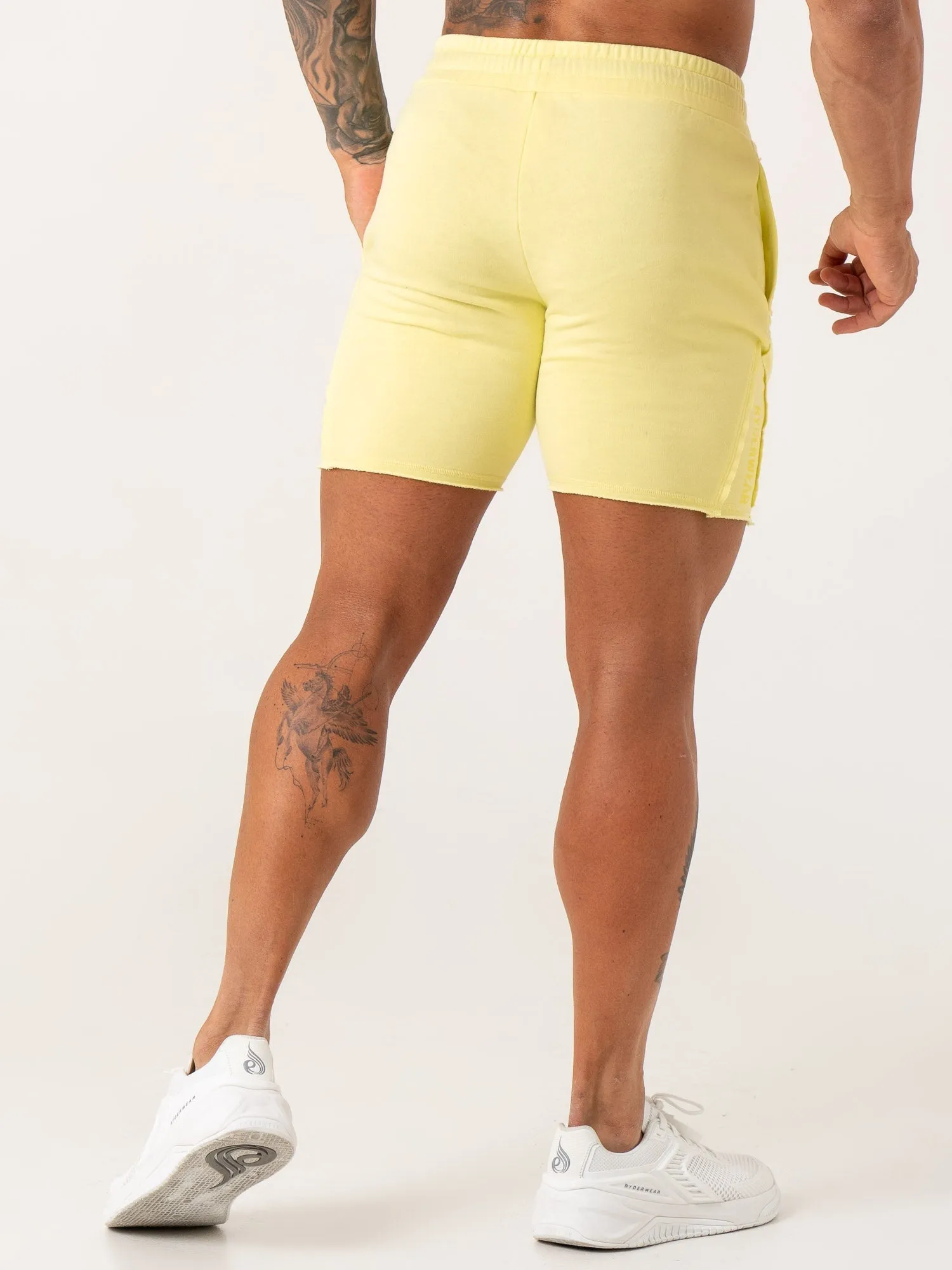 Force 6" Track Shorts - Lemon athletic fit