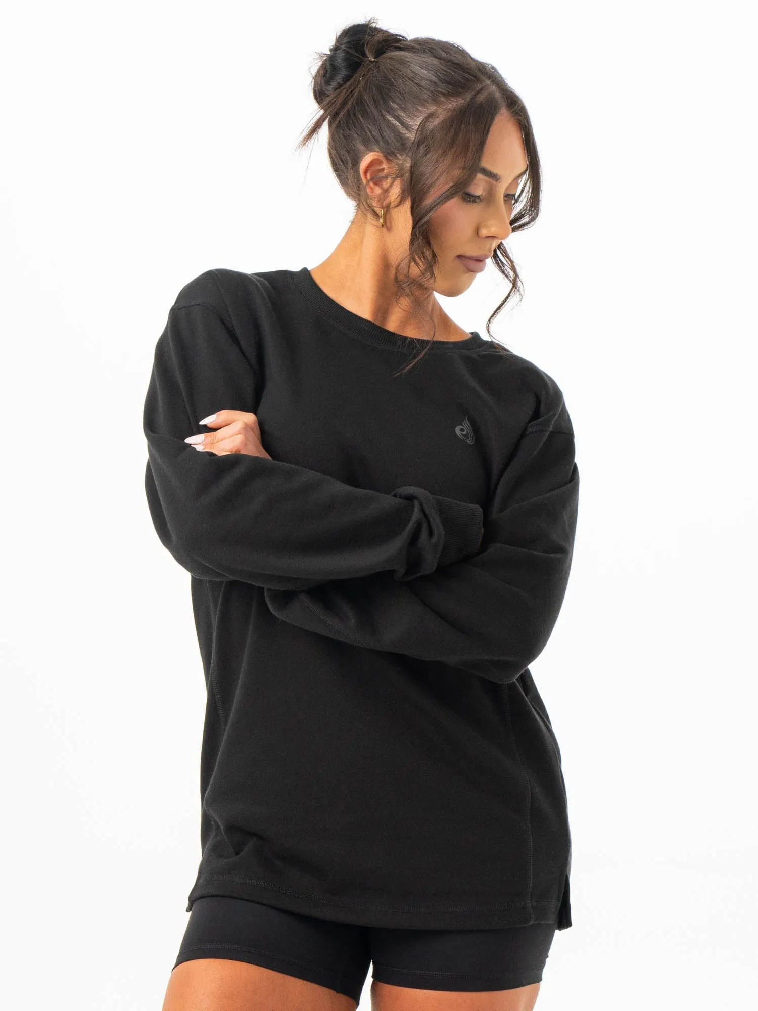 Force Crew Neck - Black Urban Ease