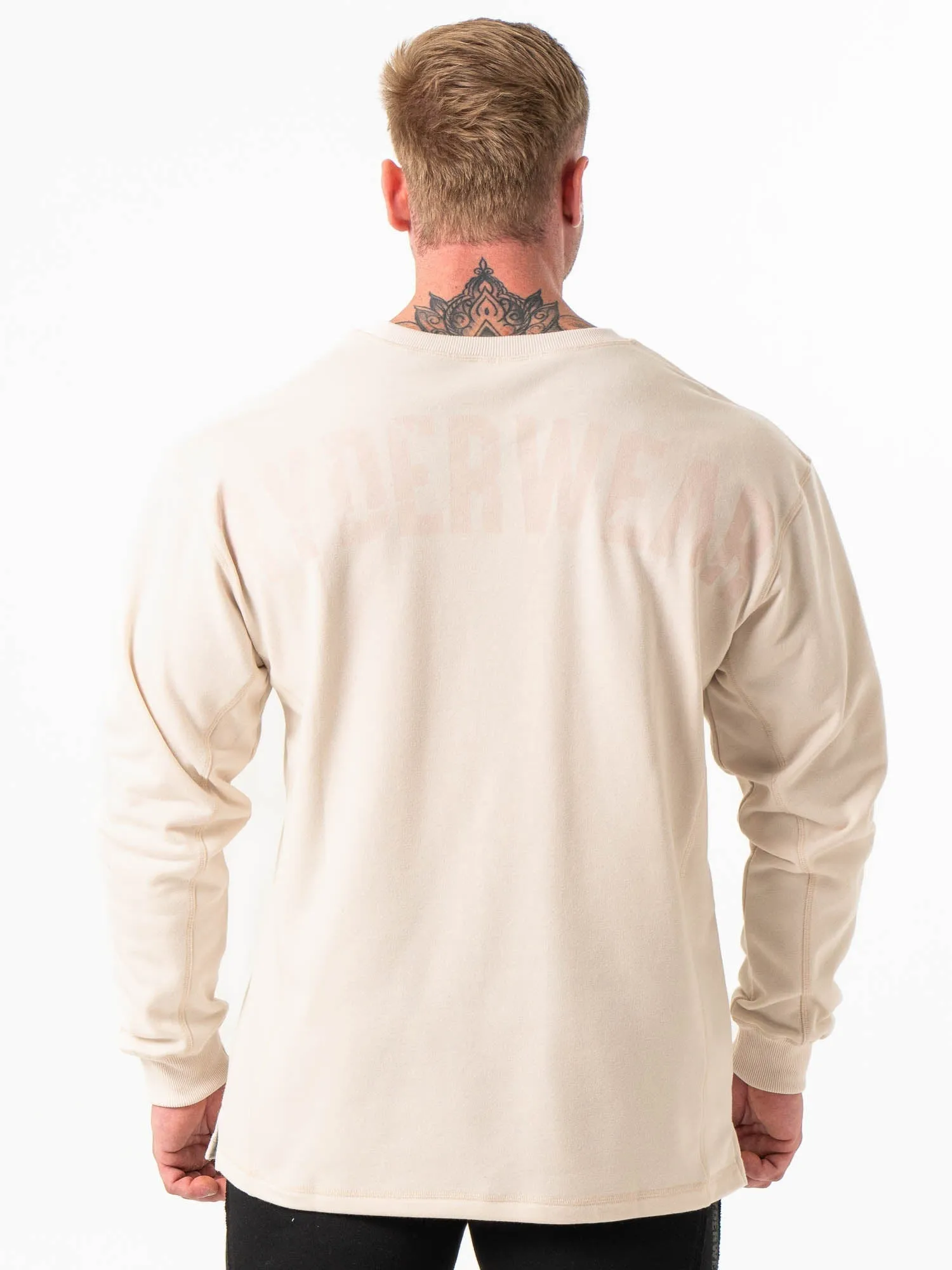 Force Crew Neck - Bone retro design