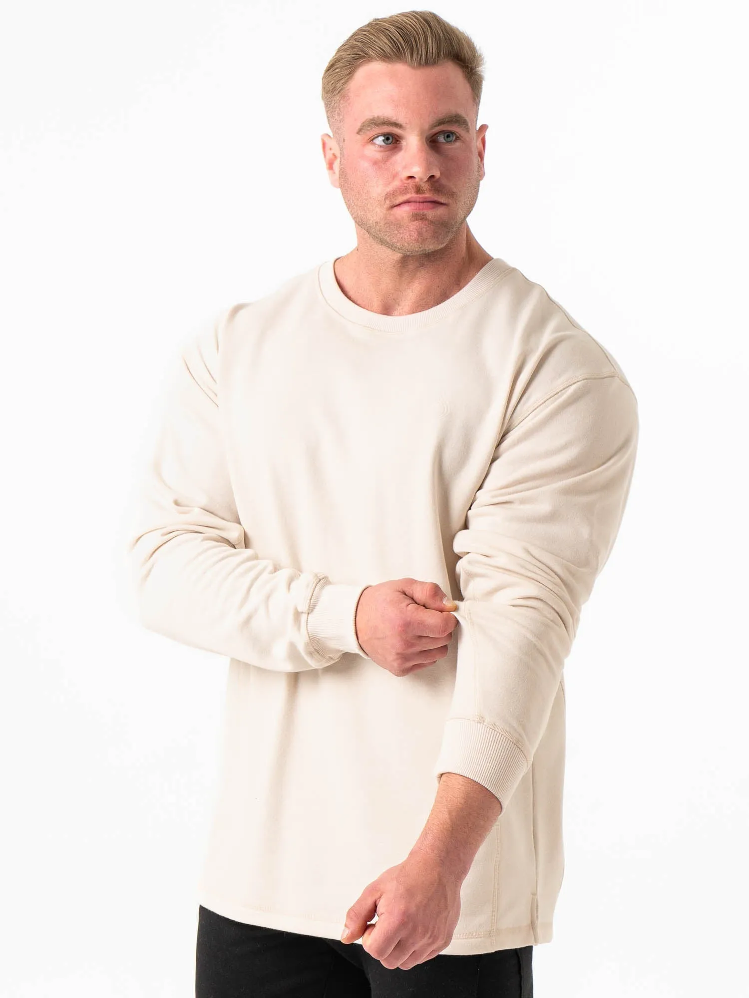 Force Crew Neck - Bone stylish fit
