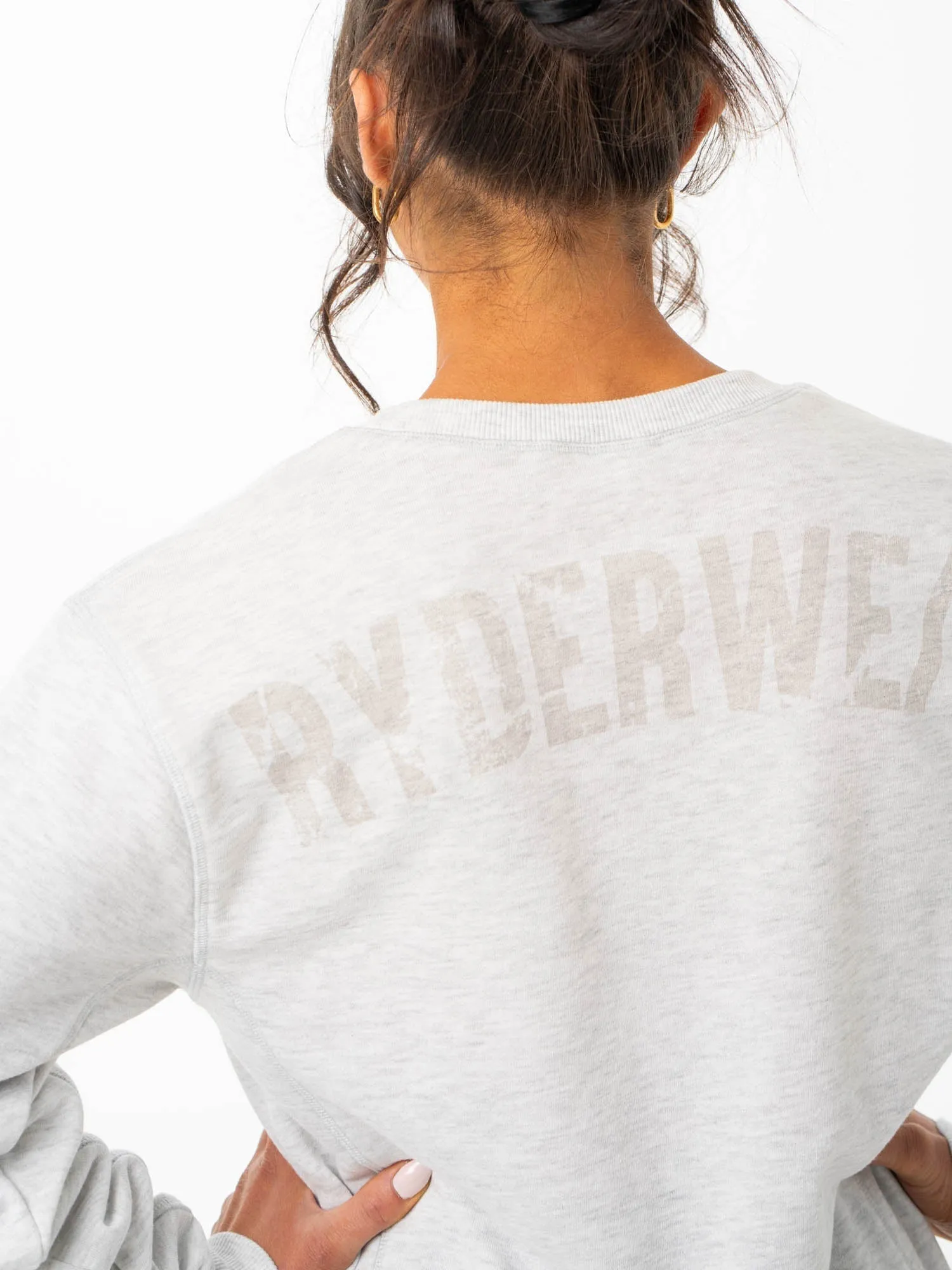 Force Crew Neck - Chalk Grey Marl quality life