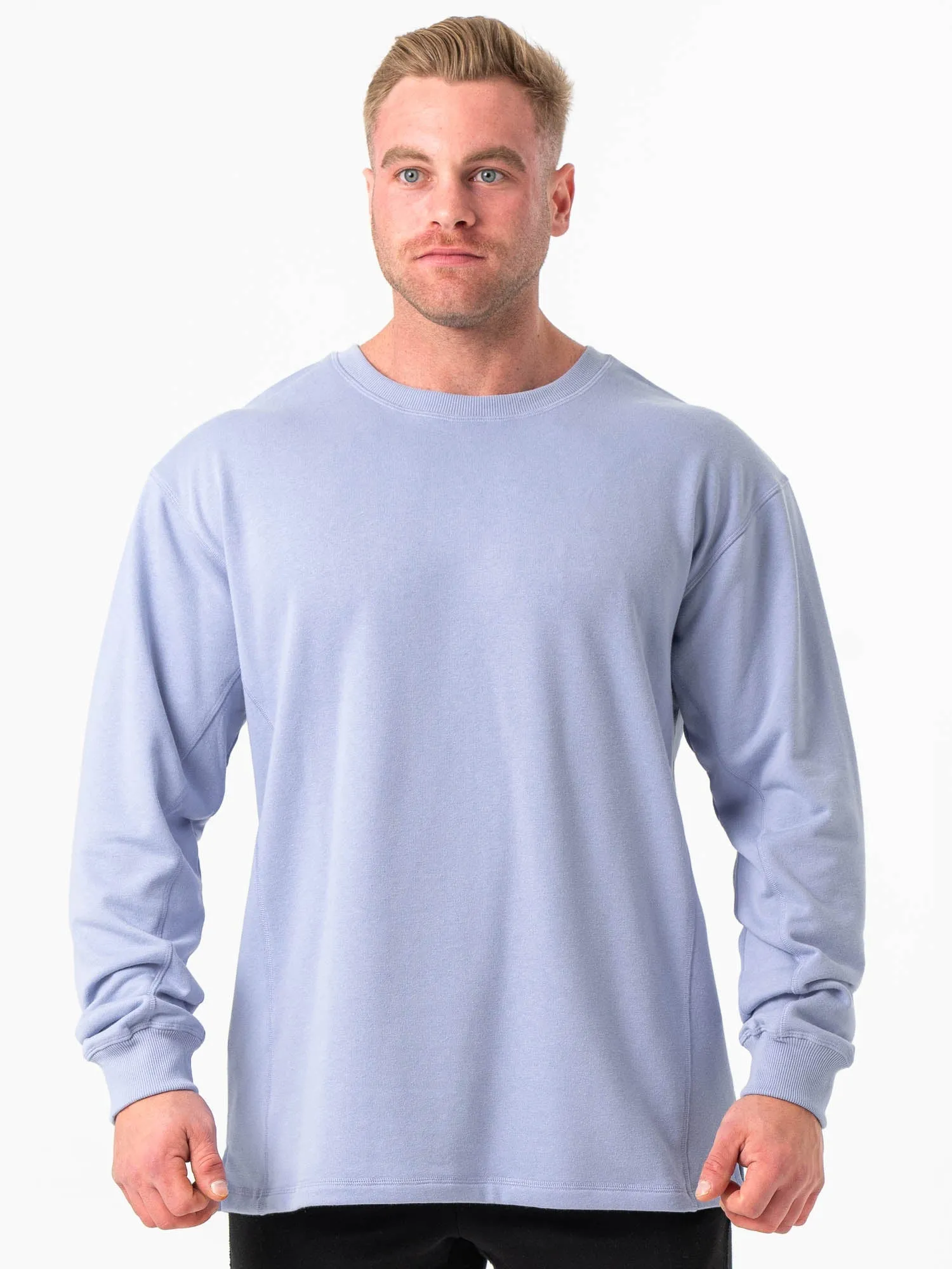 Force Crew Neck - Lilac Blue comfortable fit