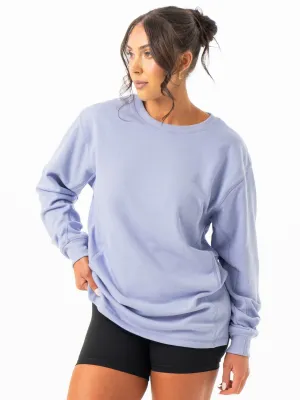 Force Crew Neck - Lilac Blue easy travel