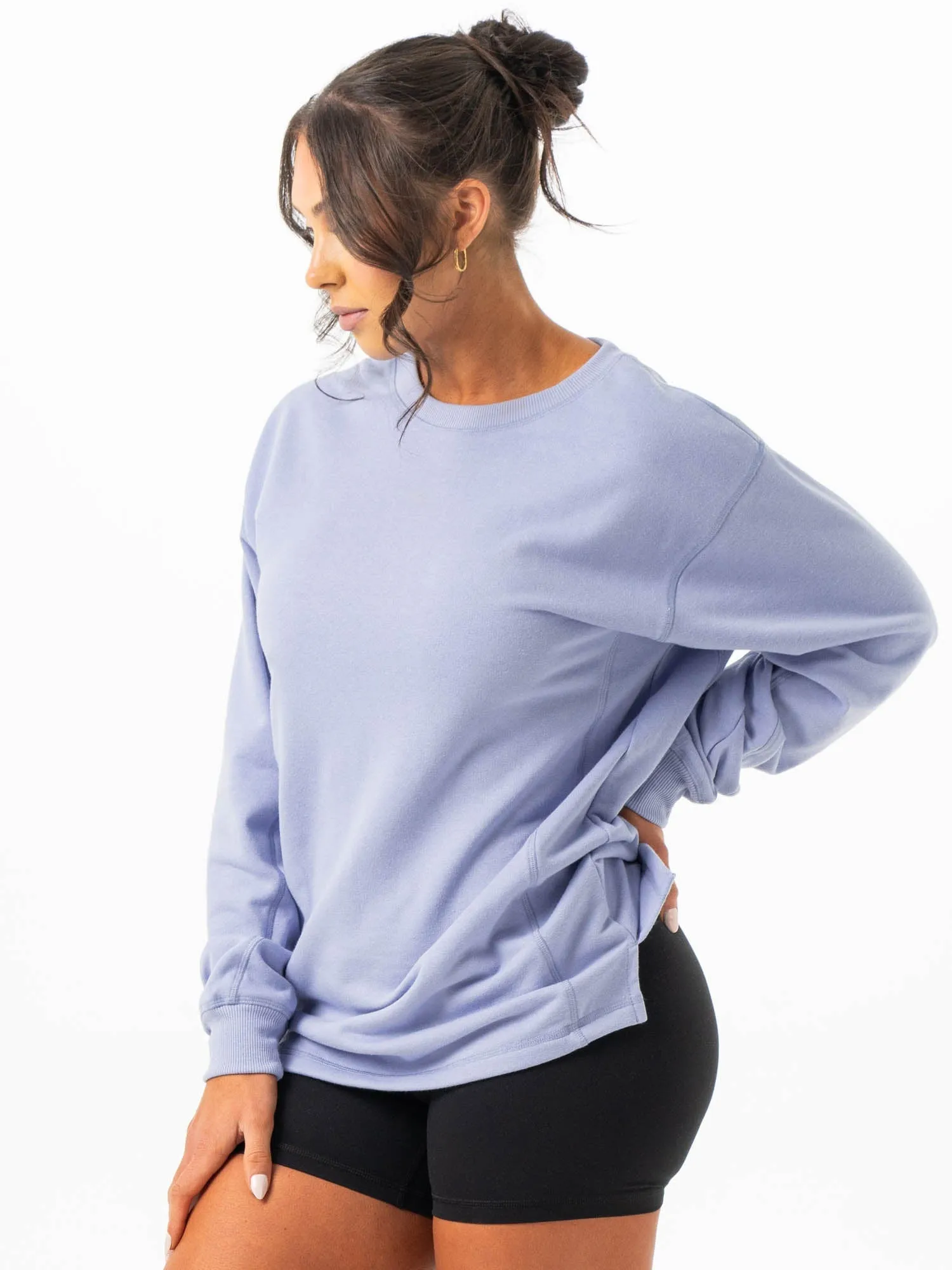 Force Crew Neck - Lilac Blue comfy casual