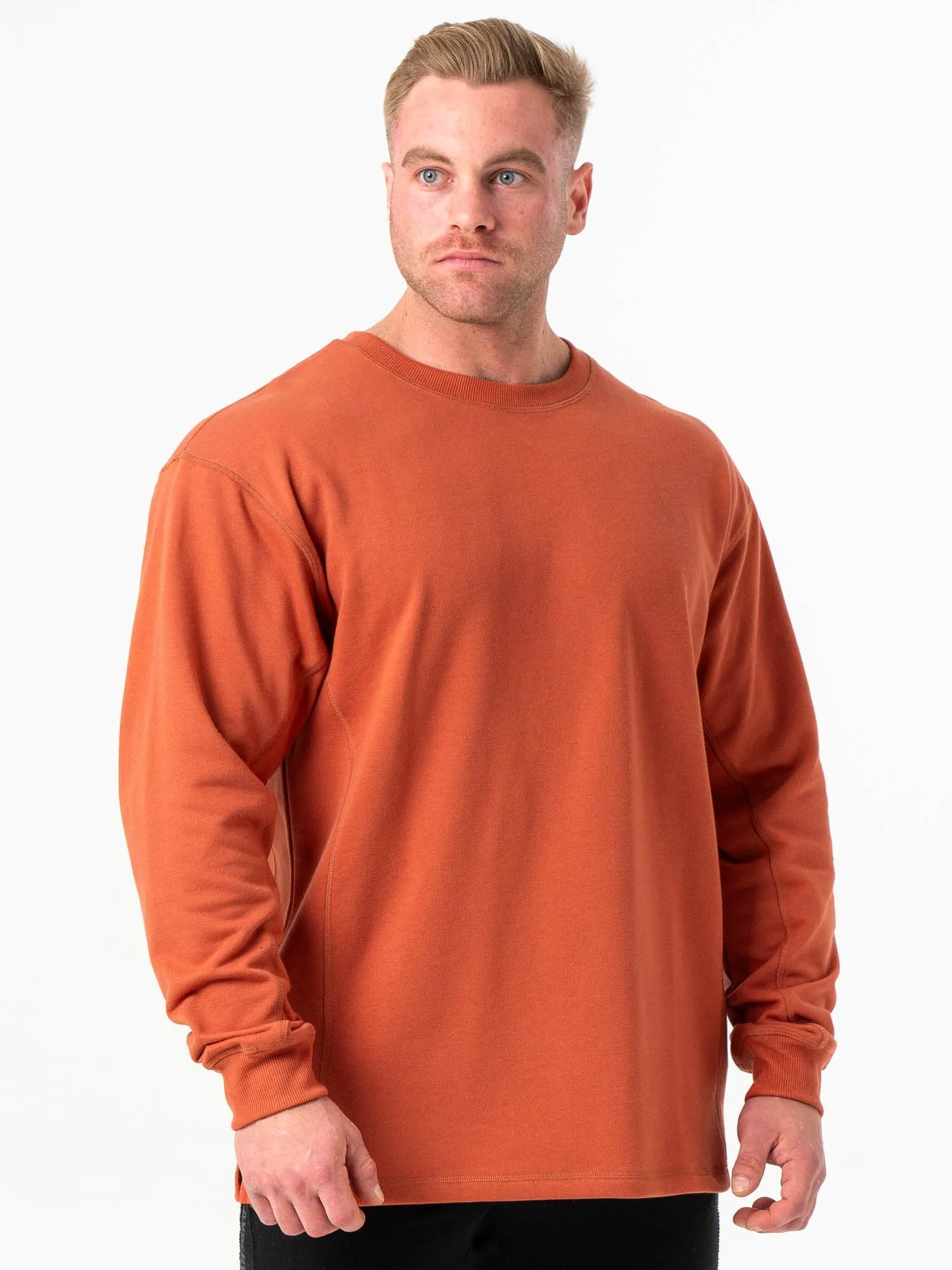 Force Crew Neck - Terracotta winter ready