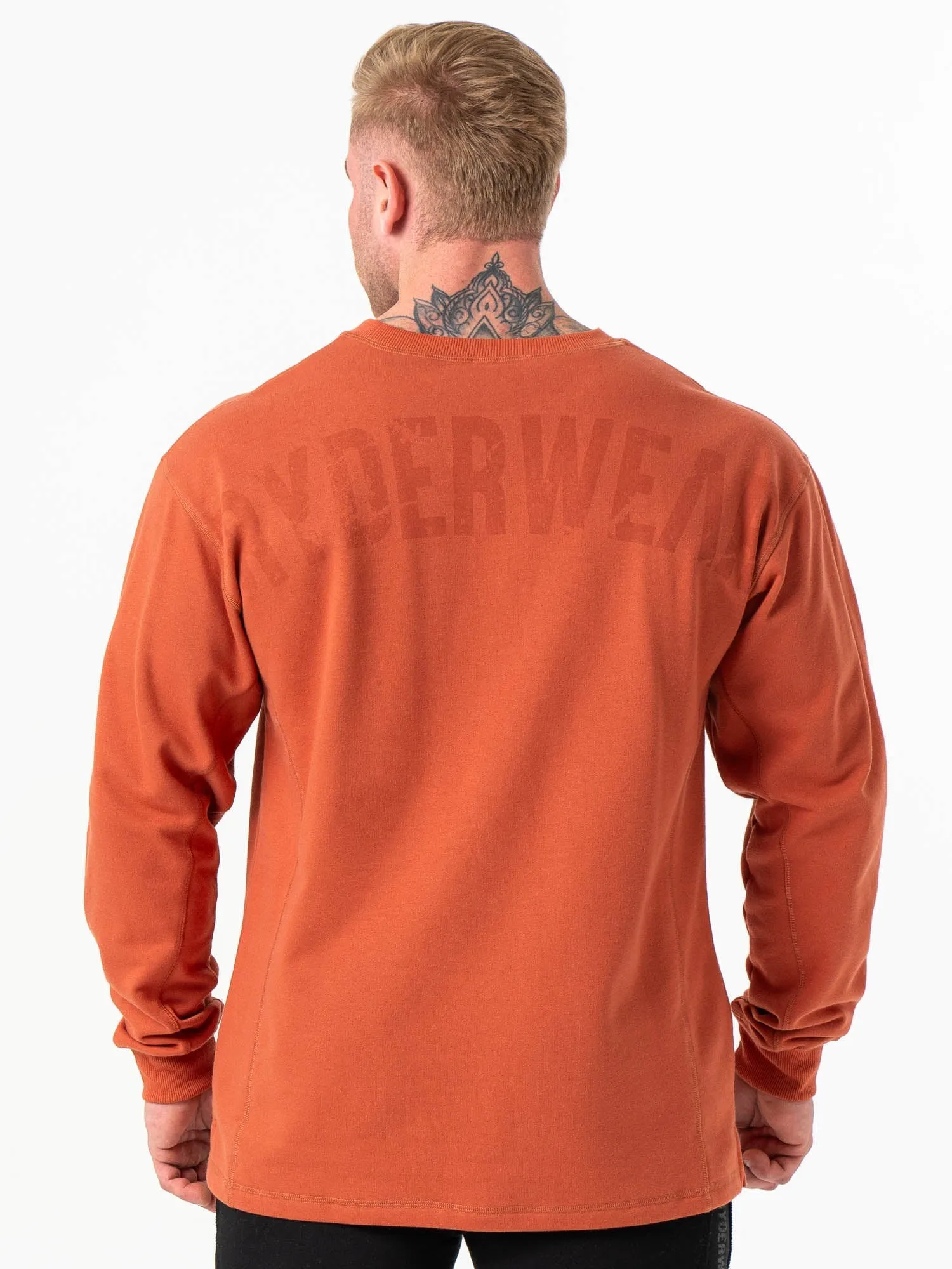 Force Crew Neck - Terracotta breathable layer