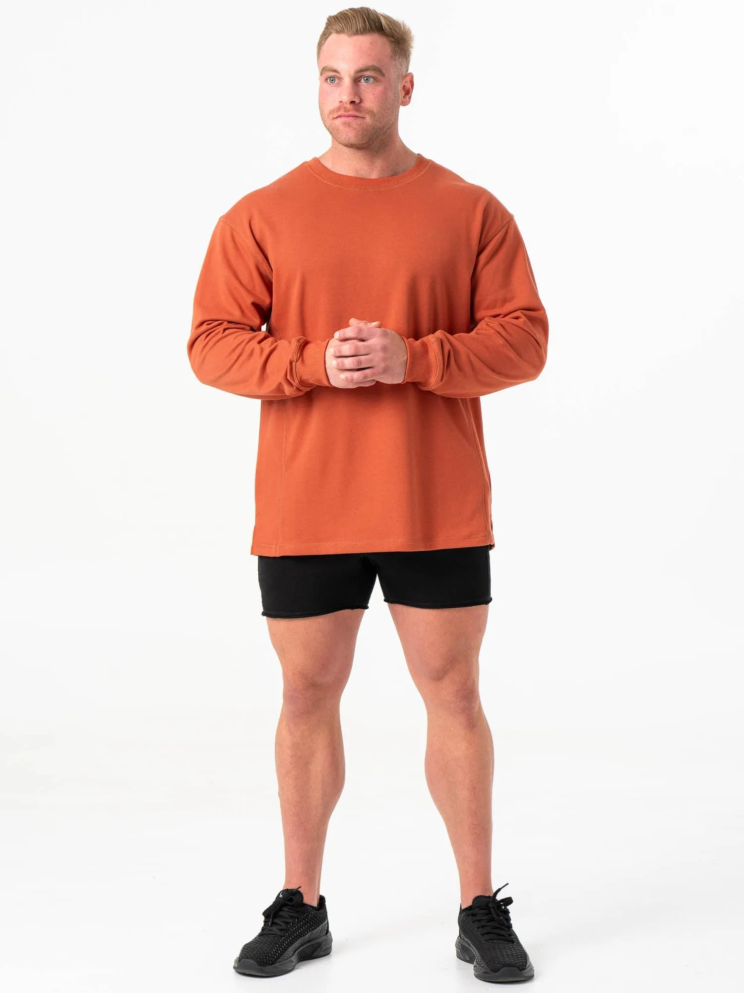 Force Crew Neck - Terracotta versatile style