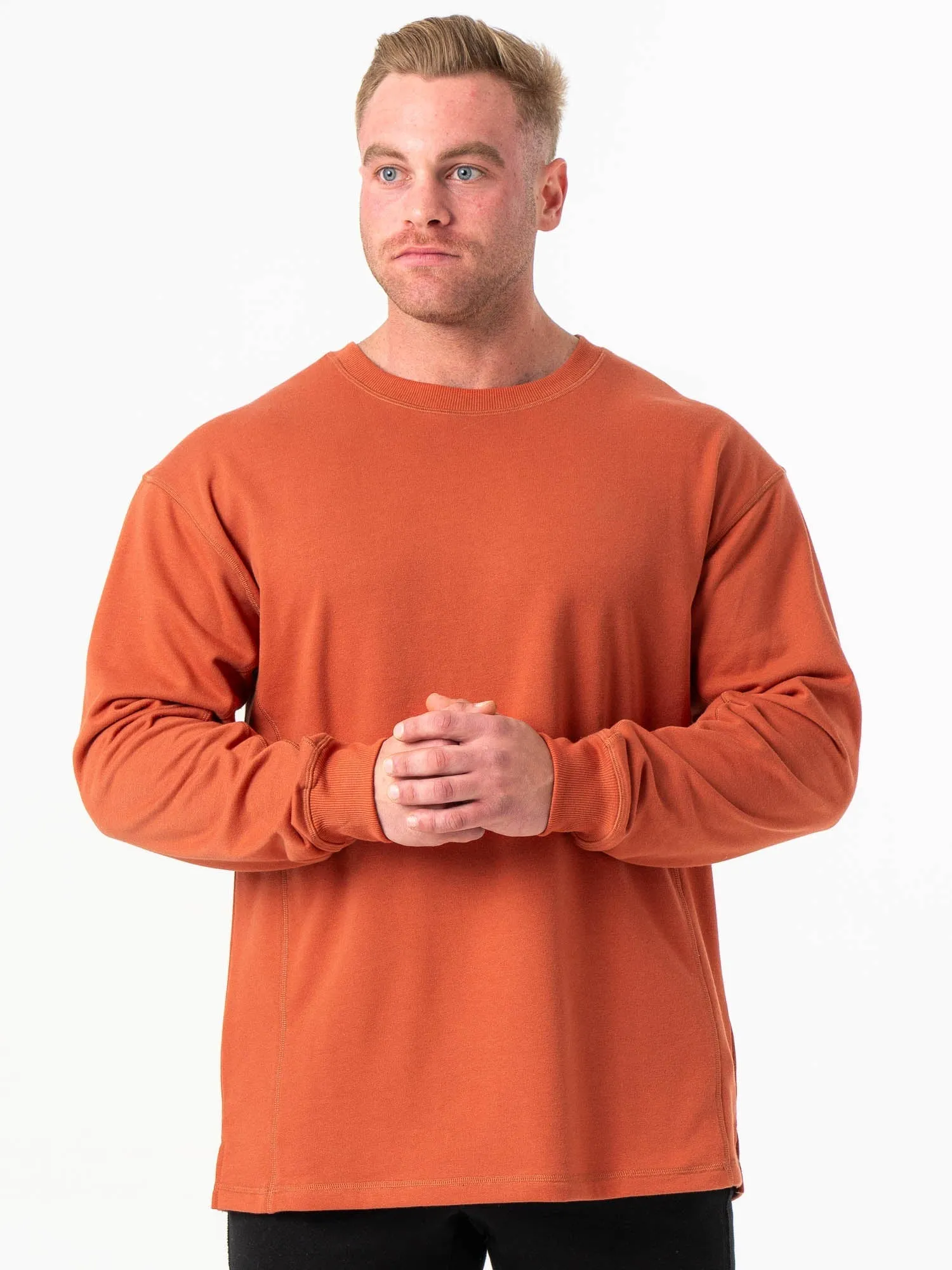 Force Crew Neck - Terracotta soft warmth