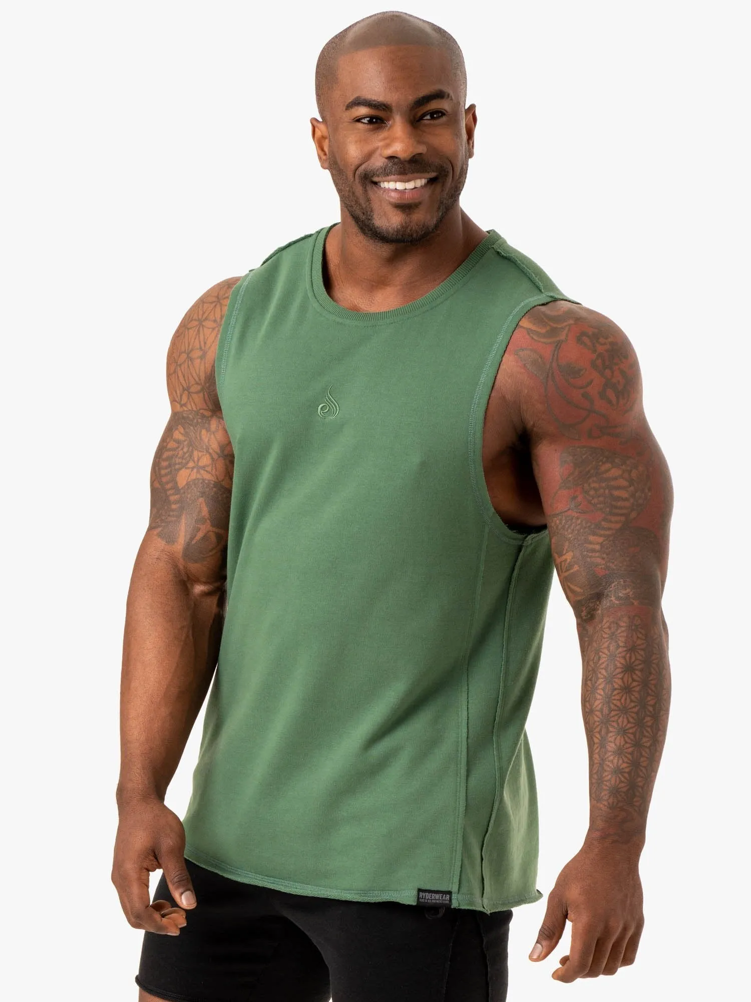 Force Fleece Tank - Green sport outfit