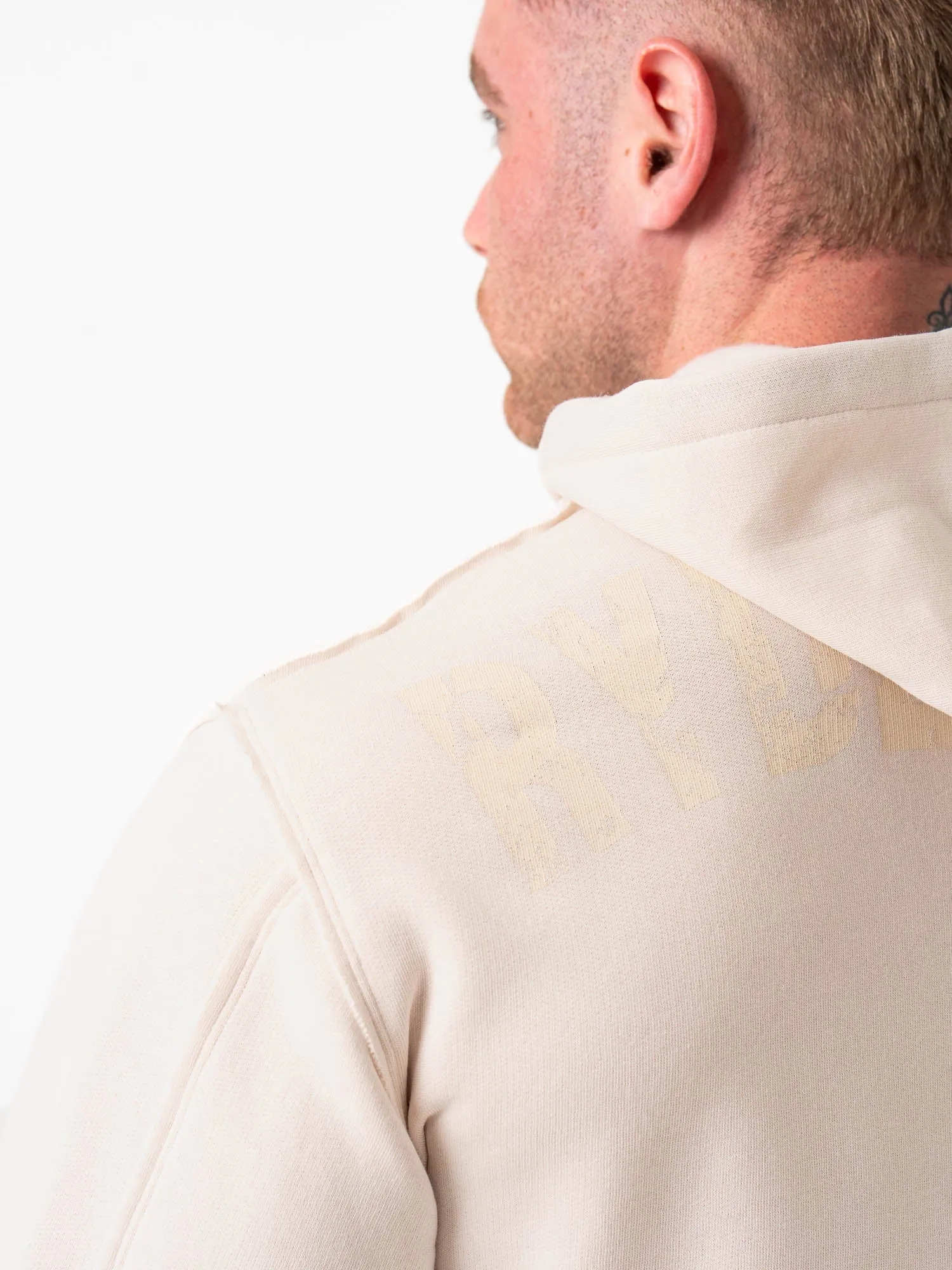 Force Hoodie - Bone cozy texture