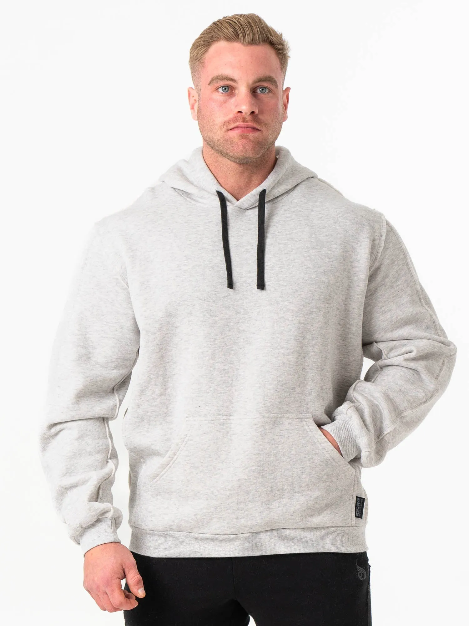 Force Hoodie - Chalk Grey Marl soft knit
