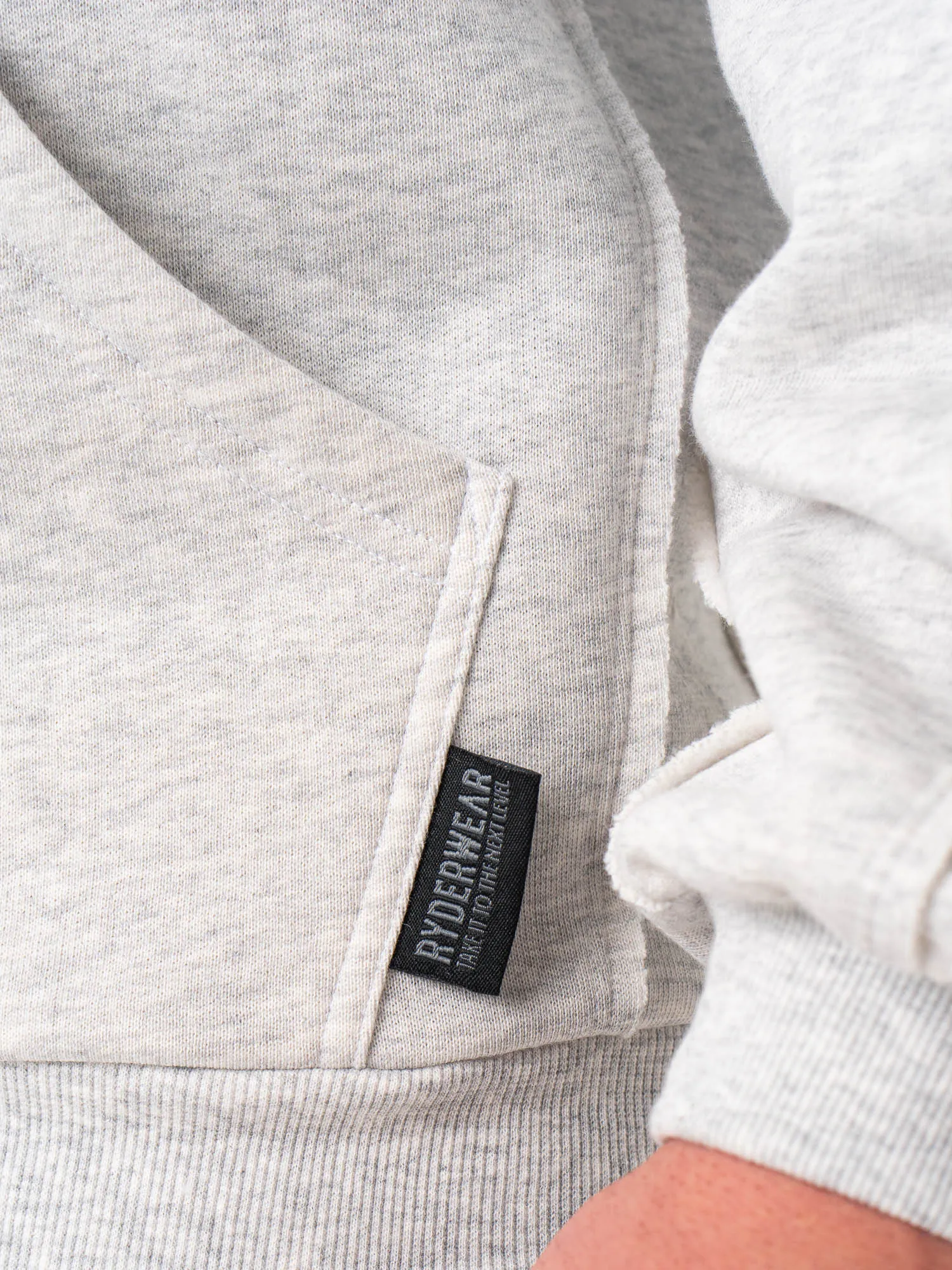 Force Hoodie - Chalk Grey Marl warm wear