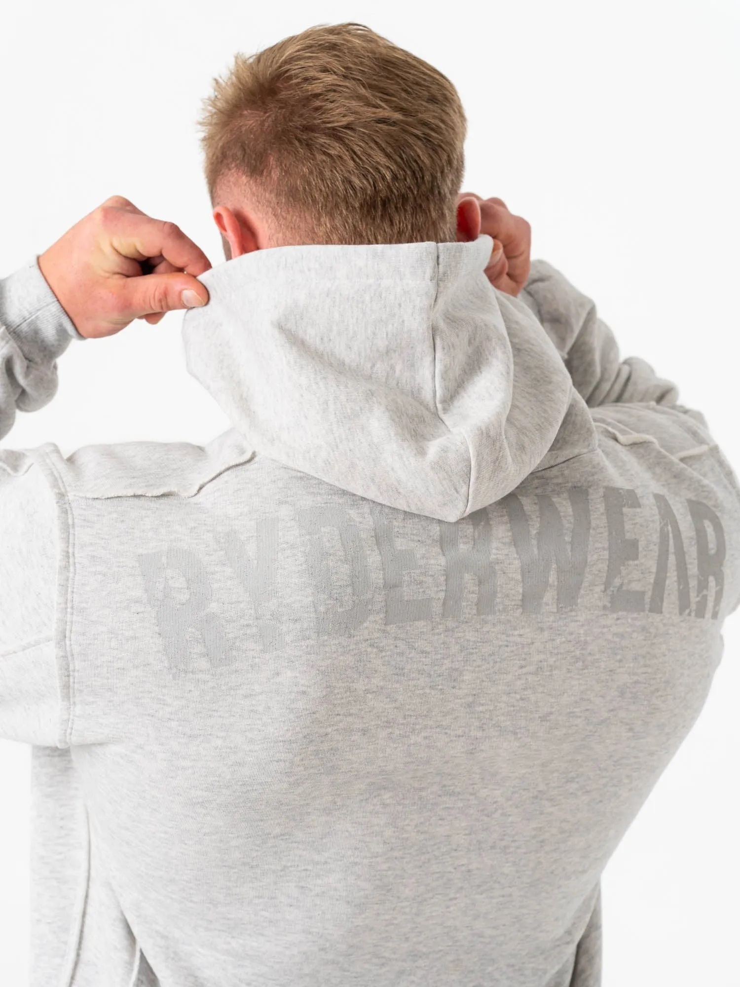Force Hoodie - Chalk Grey Marl casual layering