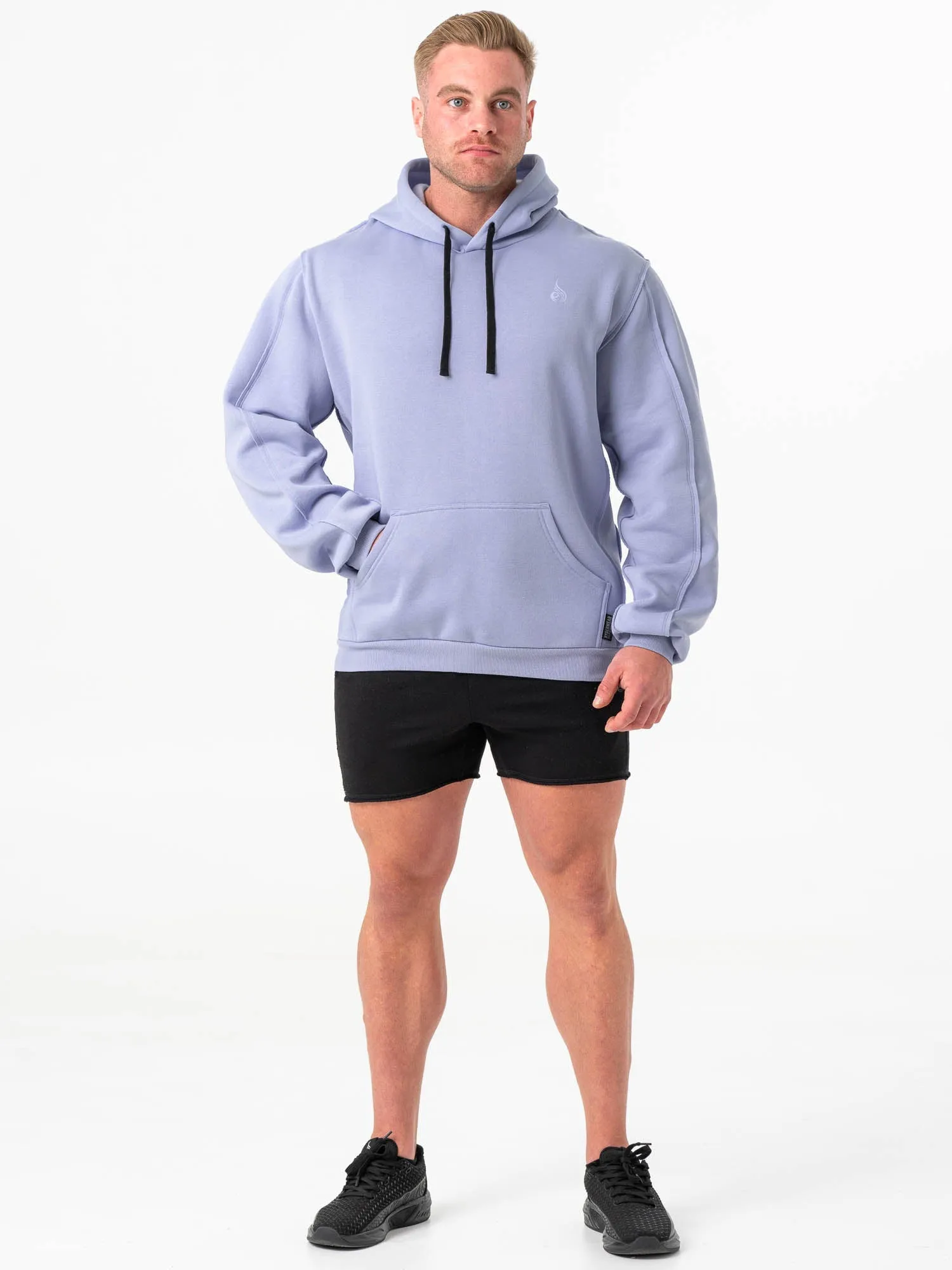 Force Hoodie - Lilac Blue sporty style