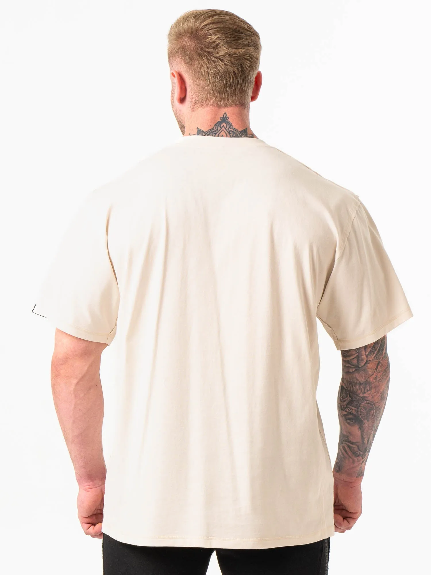 Force Oversized T-Shirt - Bone gym wear