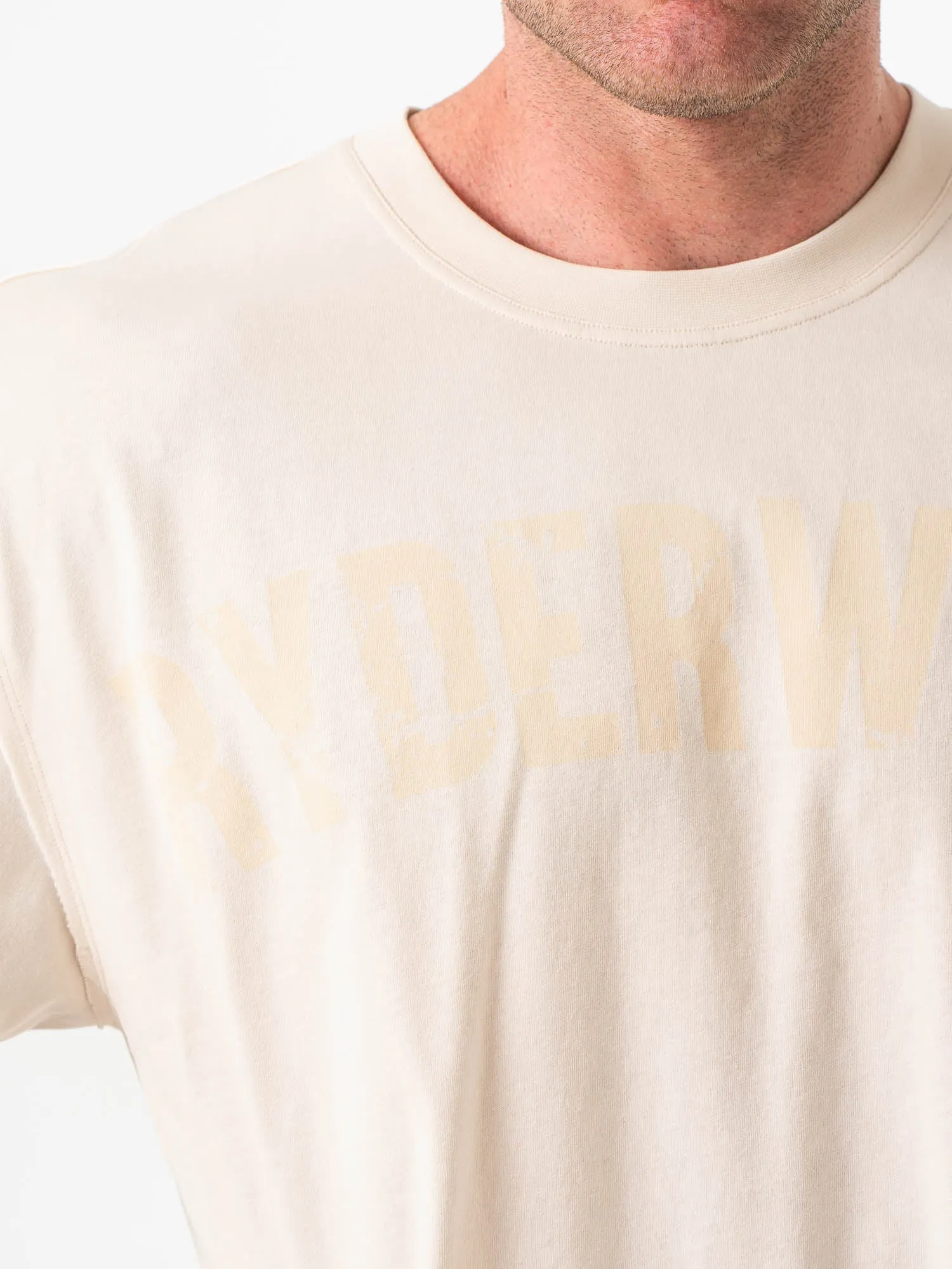 Force Oversized T-Shirt - Bone colorful print